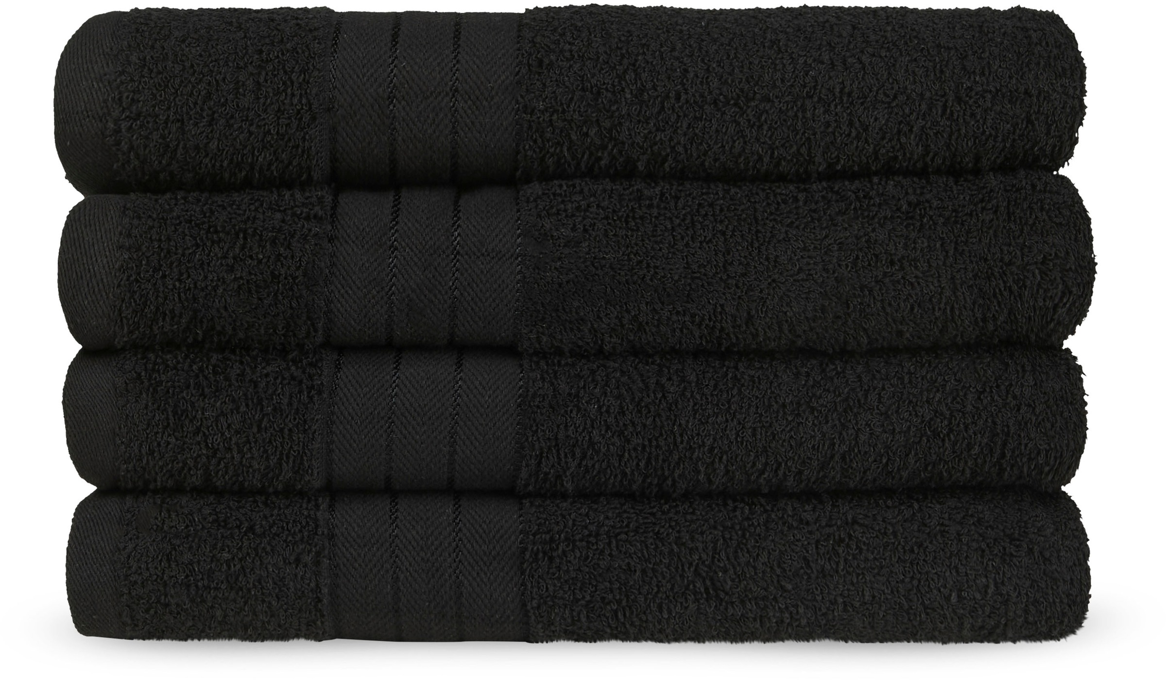 good morning Handtücher »Uni Good Morning« Baumwolle, Walkfrottee, Bordüre, günstig online kaufen