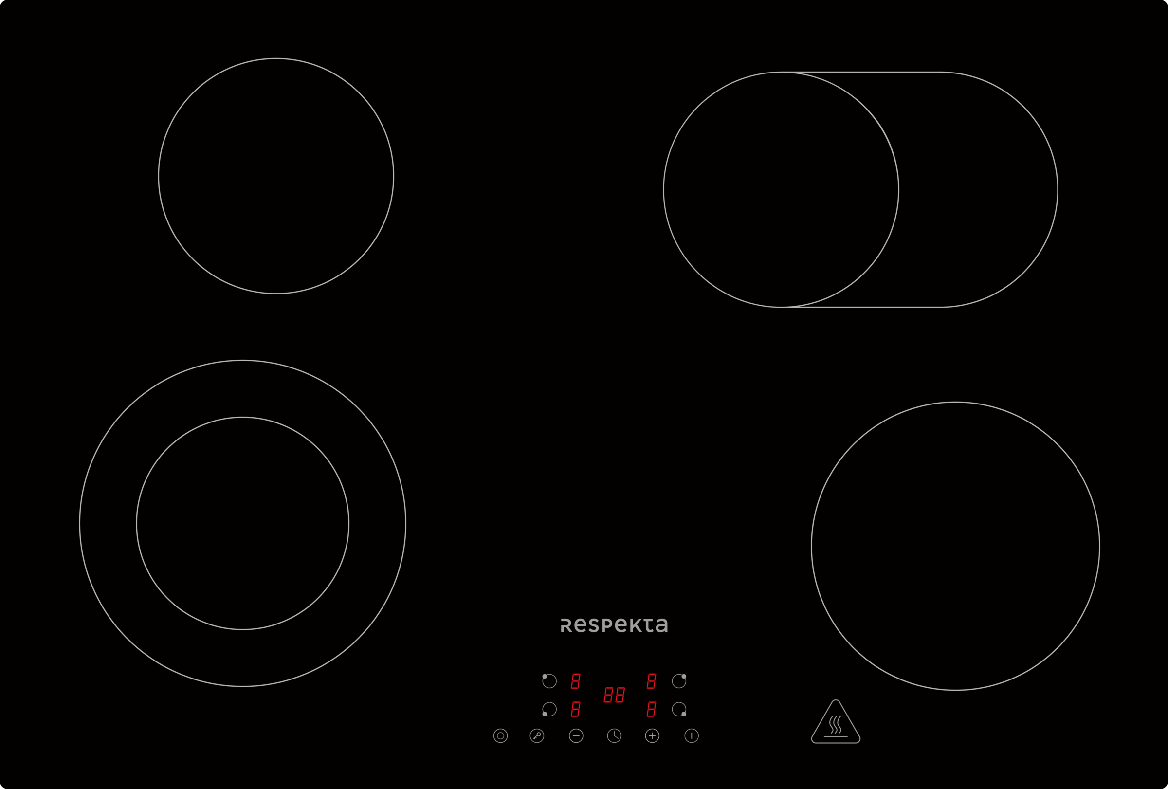 RESPEKTA Backofen-Set »ASET7007700«, mit 1-fach-Teleskopauszug, (Set, 2 St.)