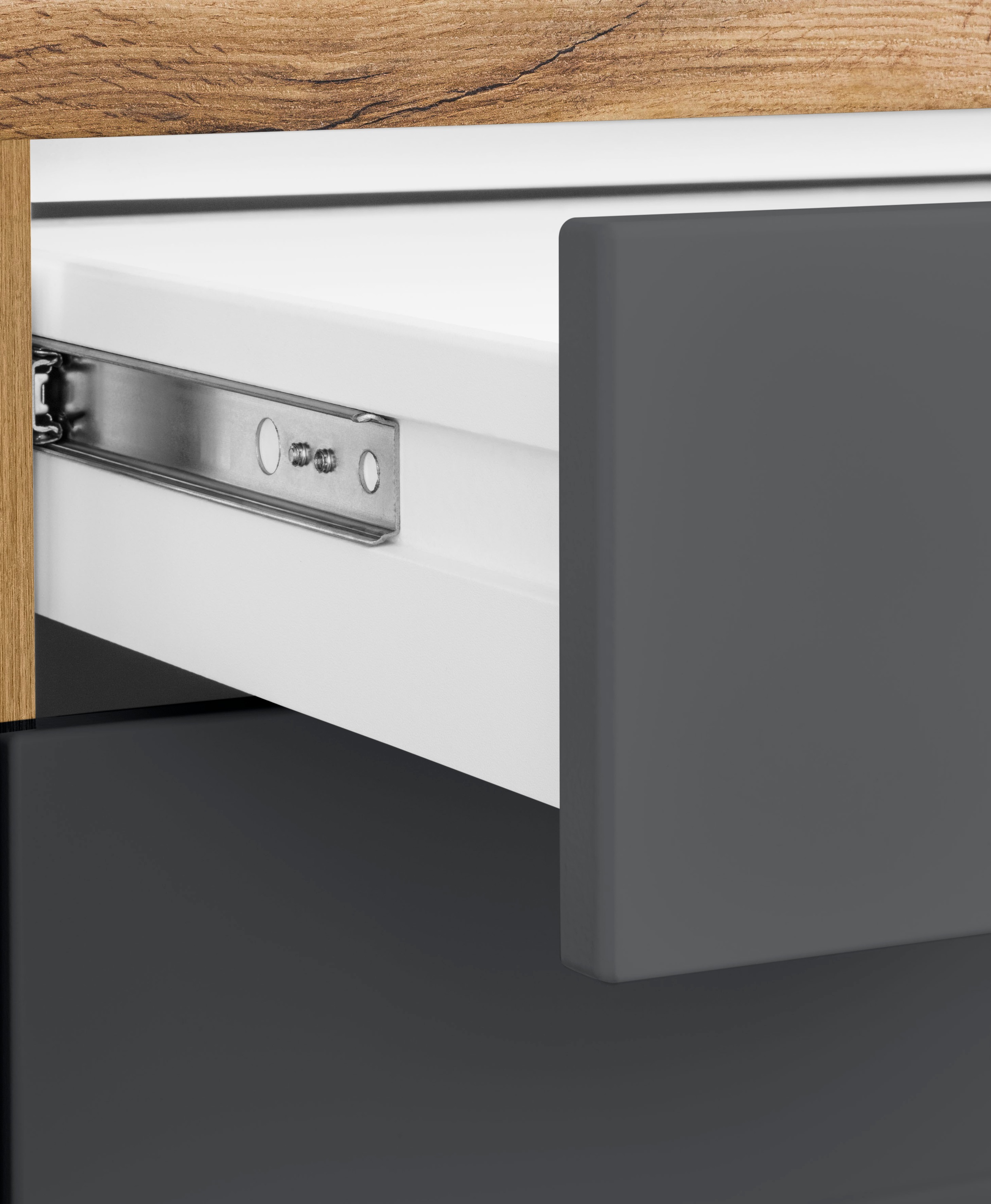 KOCHSTATION Winkelküche »KS-Luhe«, Stellbreite 240x270 cm, wahlweise mit oder ohne E-Geräten, MDF-Fronten