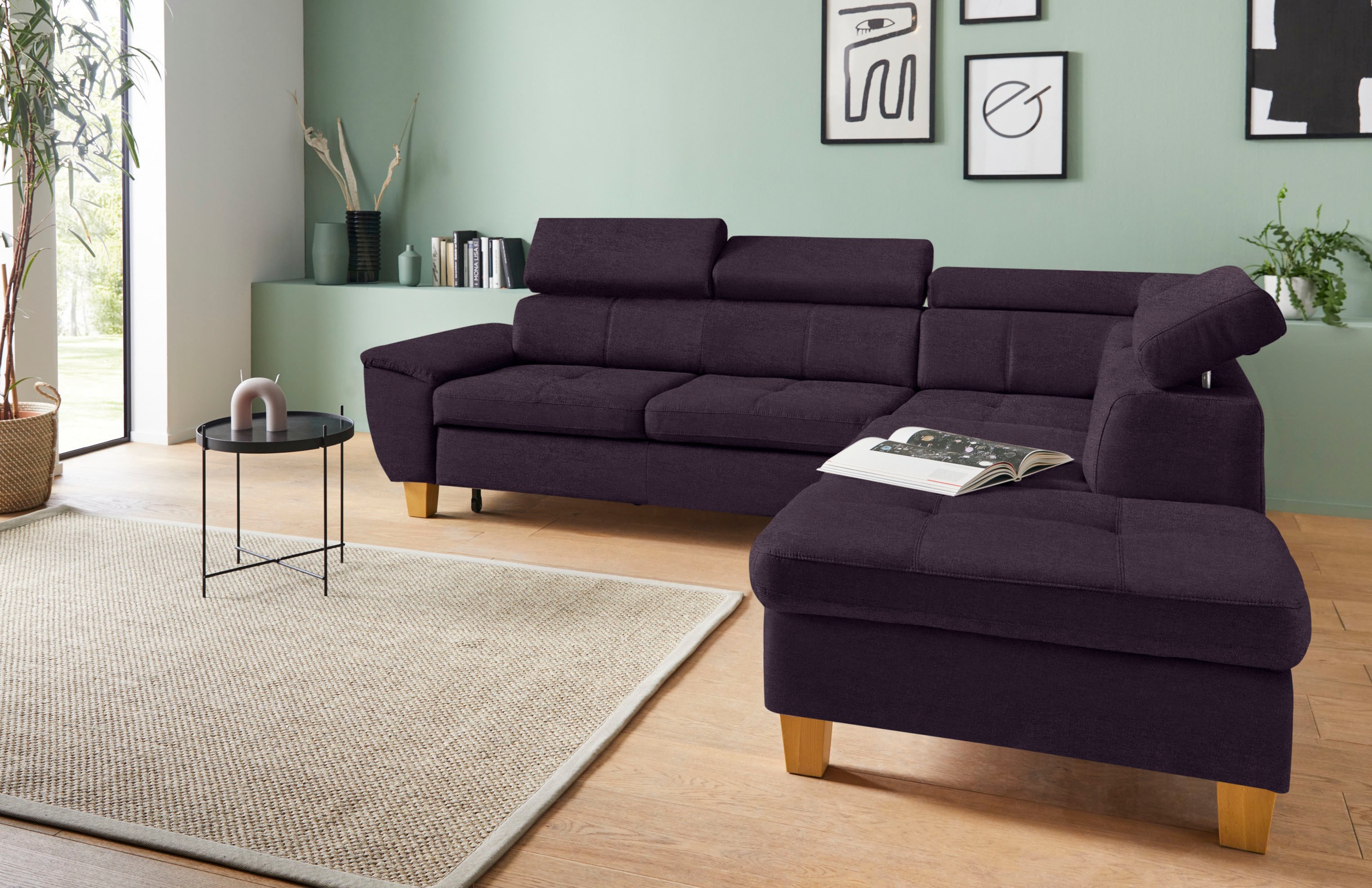 exxpo - sofa fashion Ecksofa »Enya, hoher Sitzkomfort, Breite 266cm, bequem günstig online kaufen