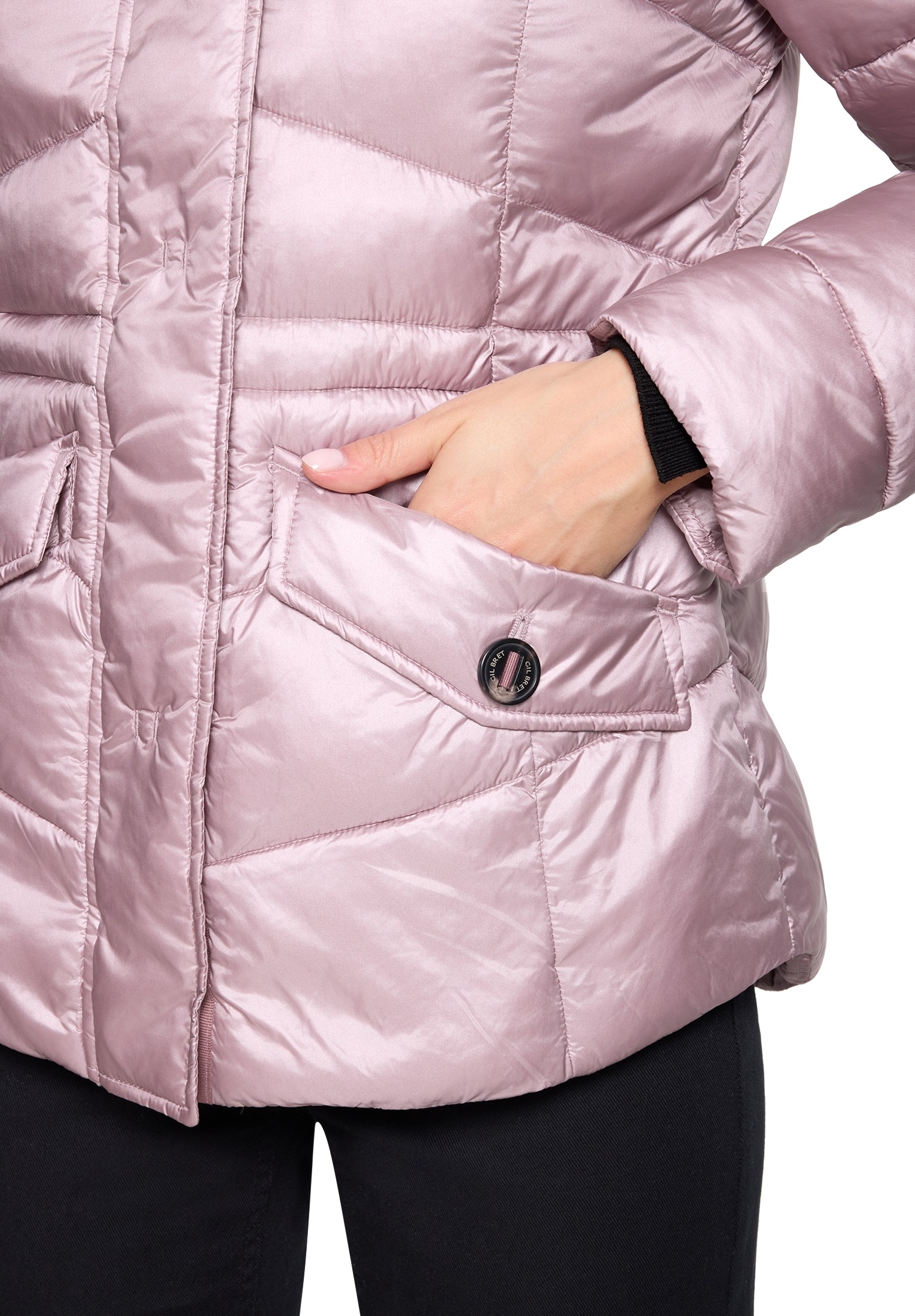 Gil Bret Steppjacke mit Kapuze mit abnehmbarer Kapuze