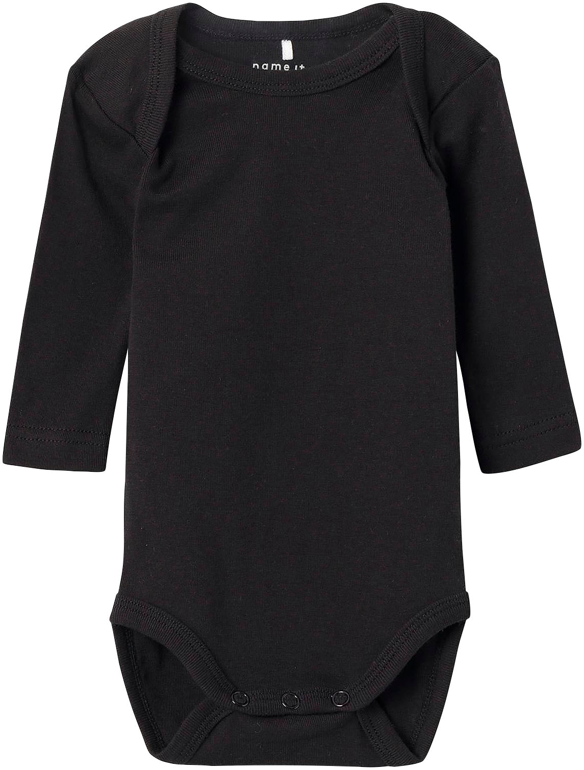 Name It Langarmbody »NBNBODY 2P LS SOLID BLACK NOOS«, (Set, 2 tlg.)