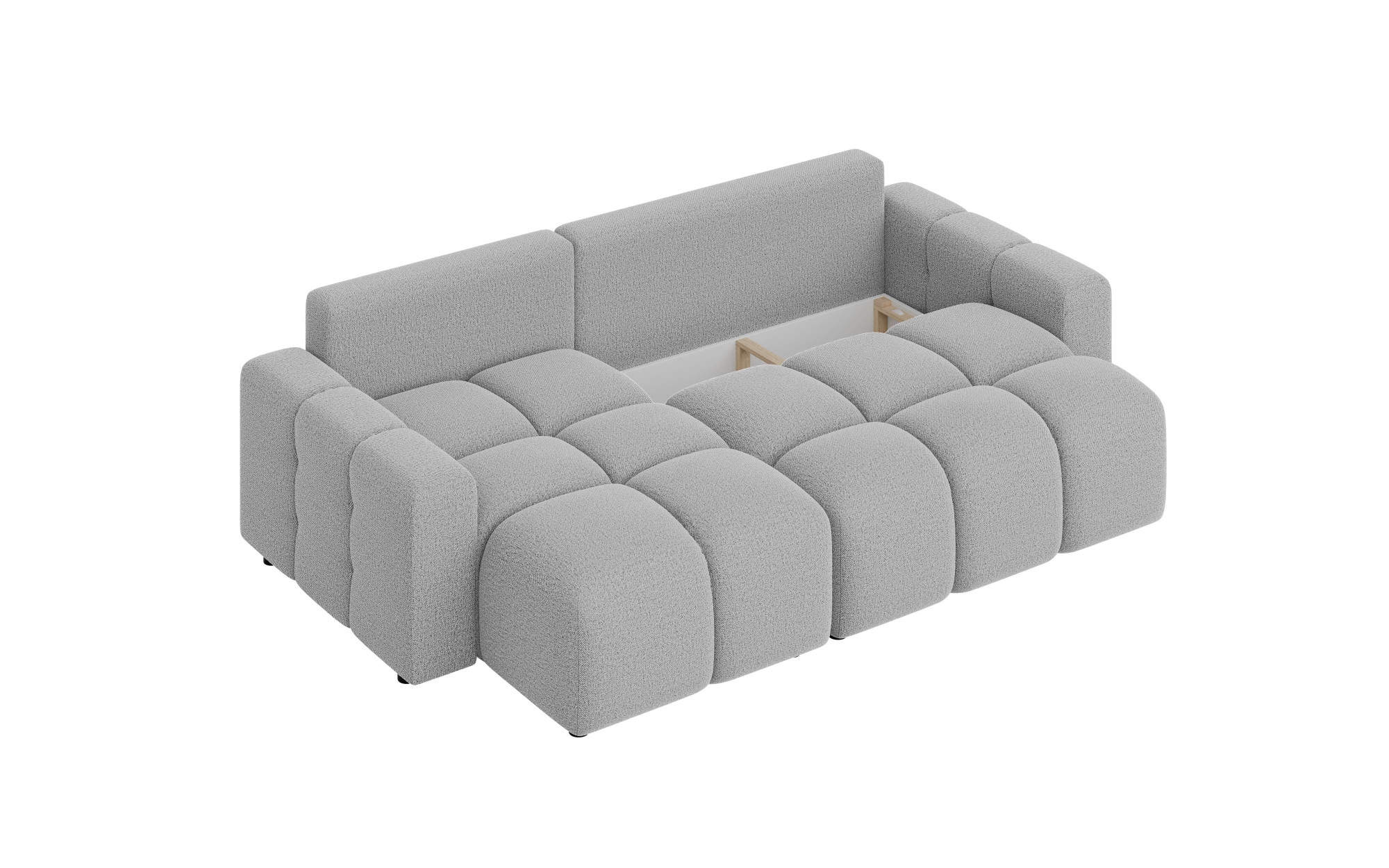 INOSIGN Ecksofa »FELICI, Schlafsofa 233cm, L-Form mit Recamiere beidseitig montierbar«, Designsofa mit Bettfunktion und Bettkasten, Maße B/T/H: 233/142/88 cm