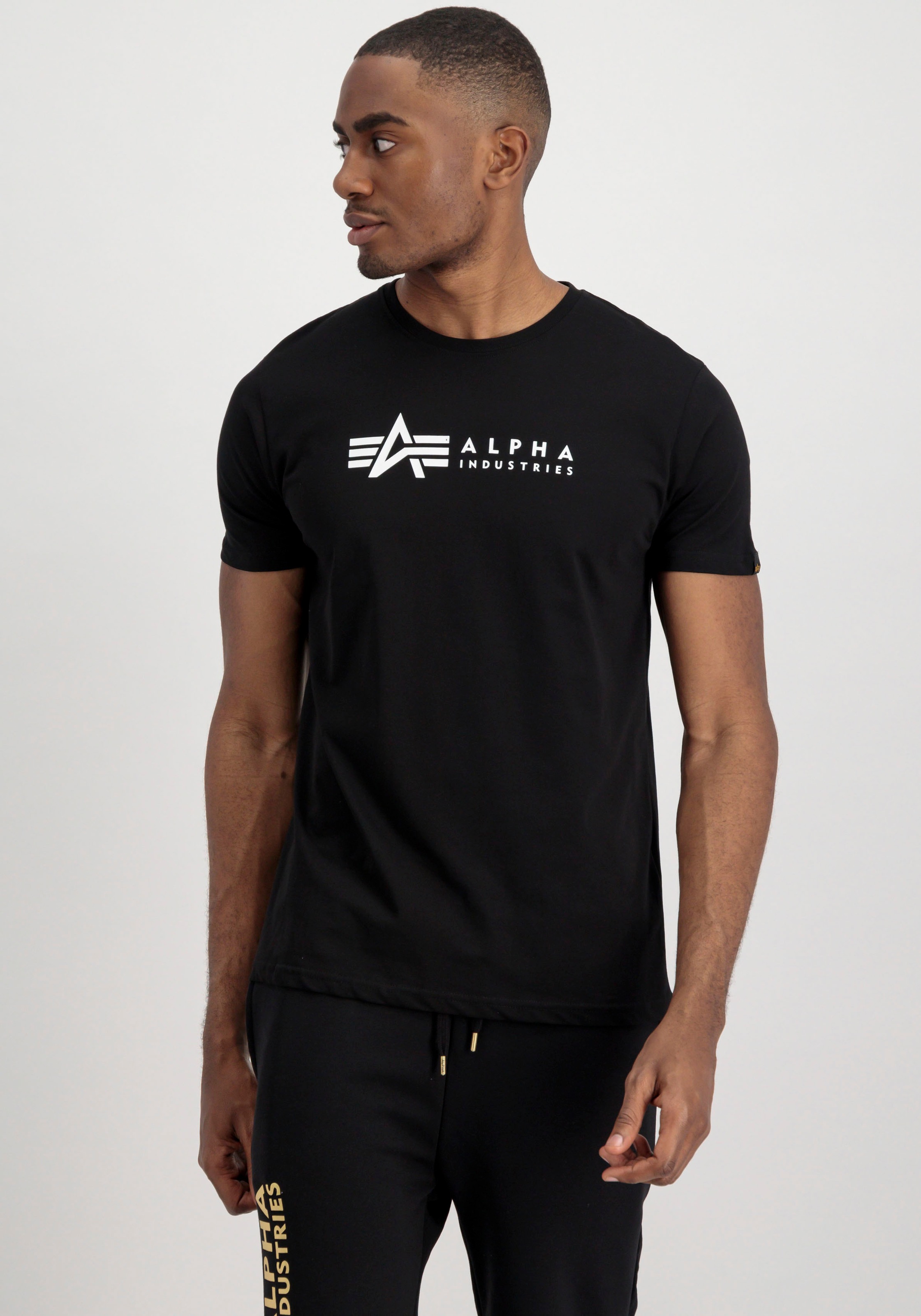 Alpha Industries Rundhalsshirt »Label T 2 Pack«, (Packung, 2 tlg., 2er-Pack)
