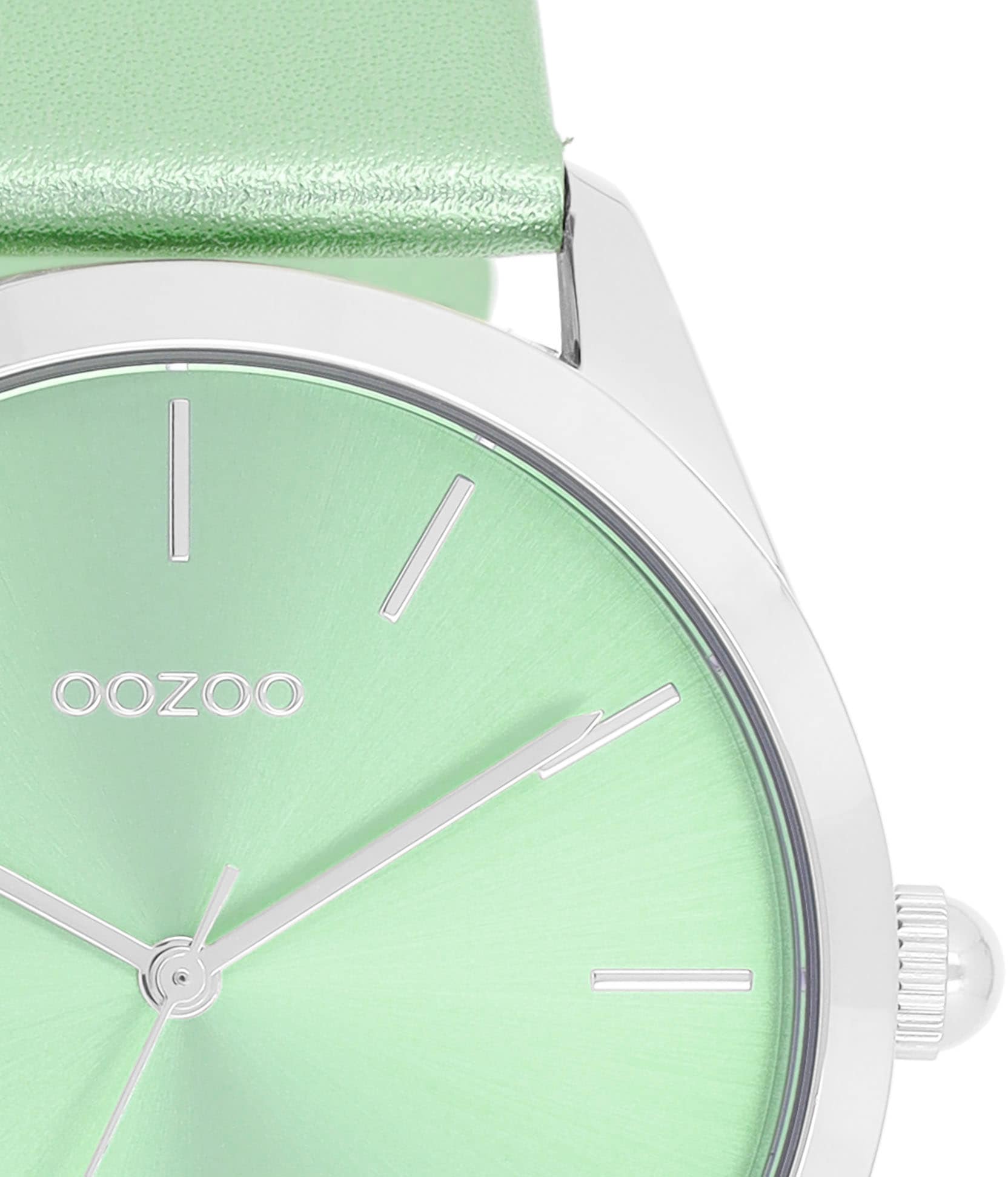 OOZOO Quarzuhr Armbanduhr, Damenuhr, Herrenuhr, Lederarmband, analog