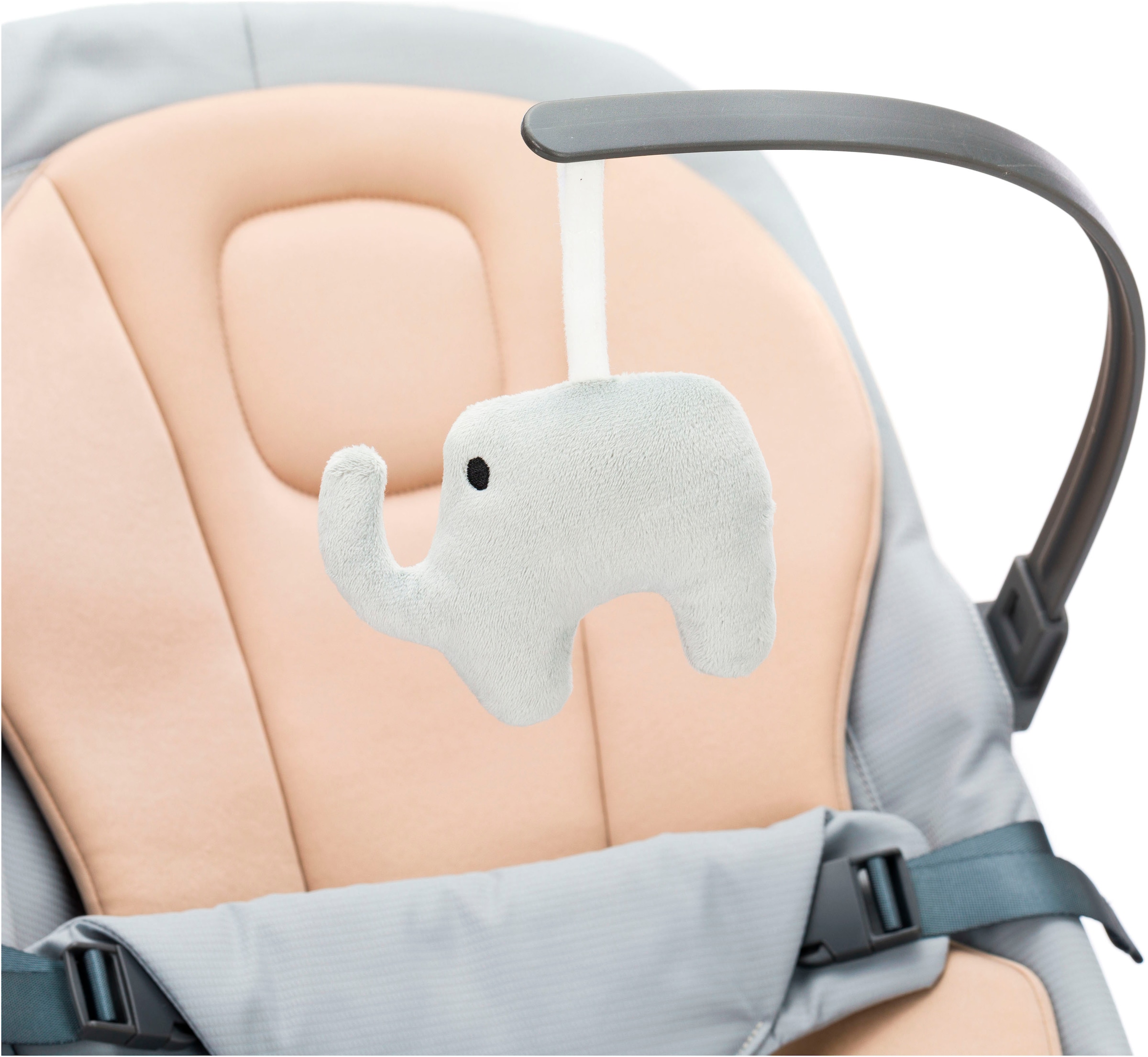 Fillikid Babywippe »Star grau beige, inkl. Spielbogen und Reduktionskissen«, bis 9 kg