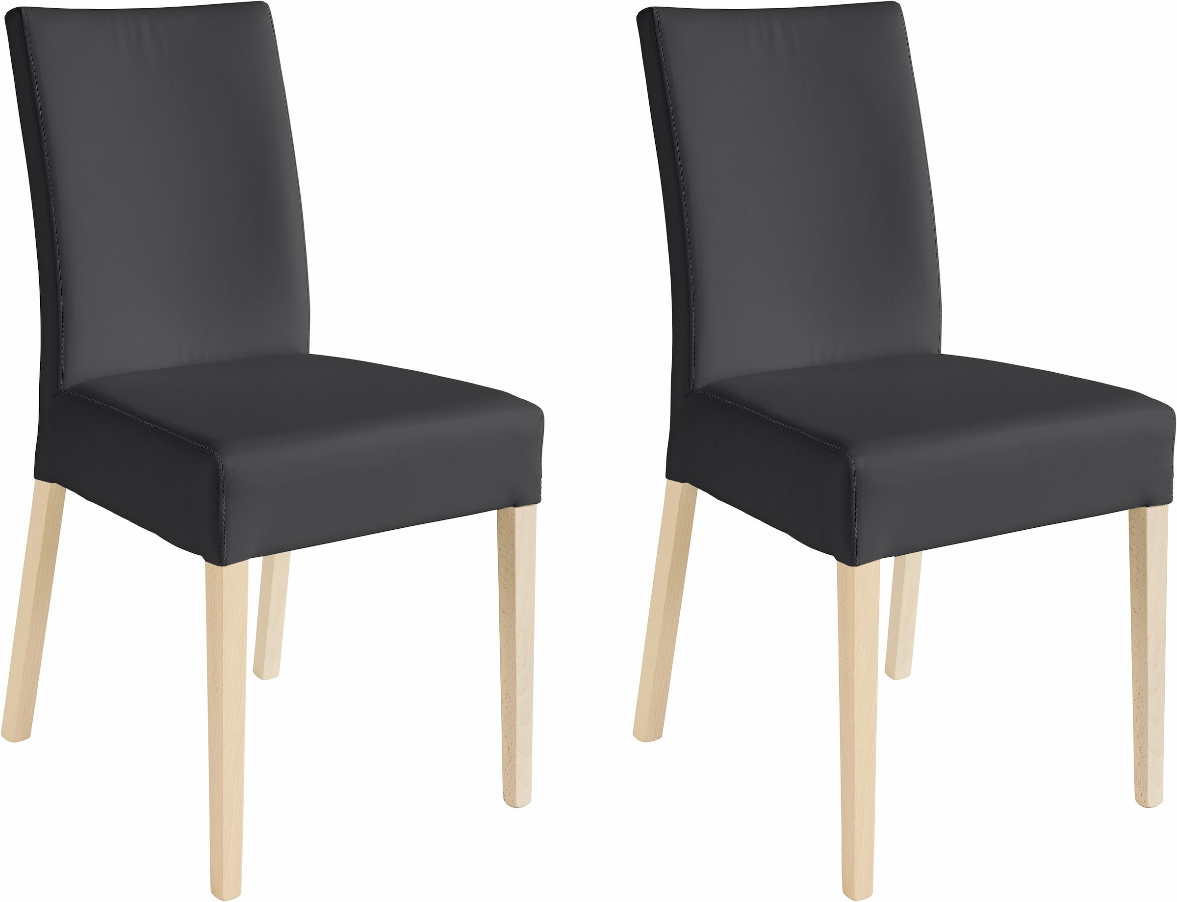 Home affaire 4-Fußstuhl »Umag« (Set) 2 Stk.Sitz und Rücken gepolstert günstig online kaufen