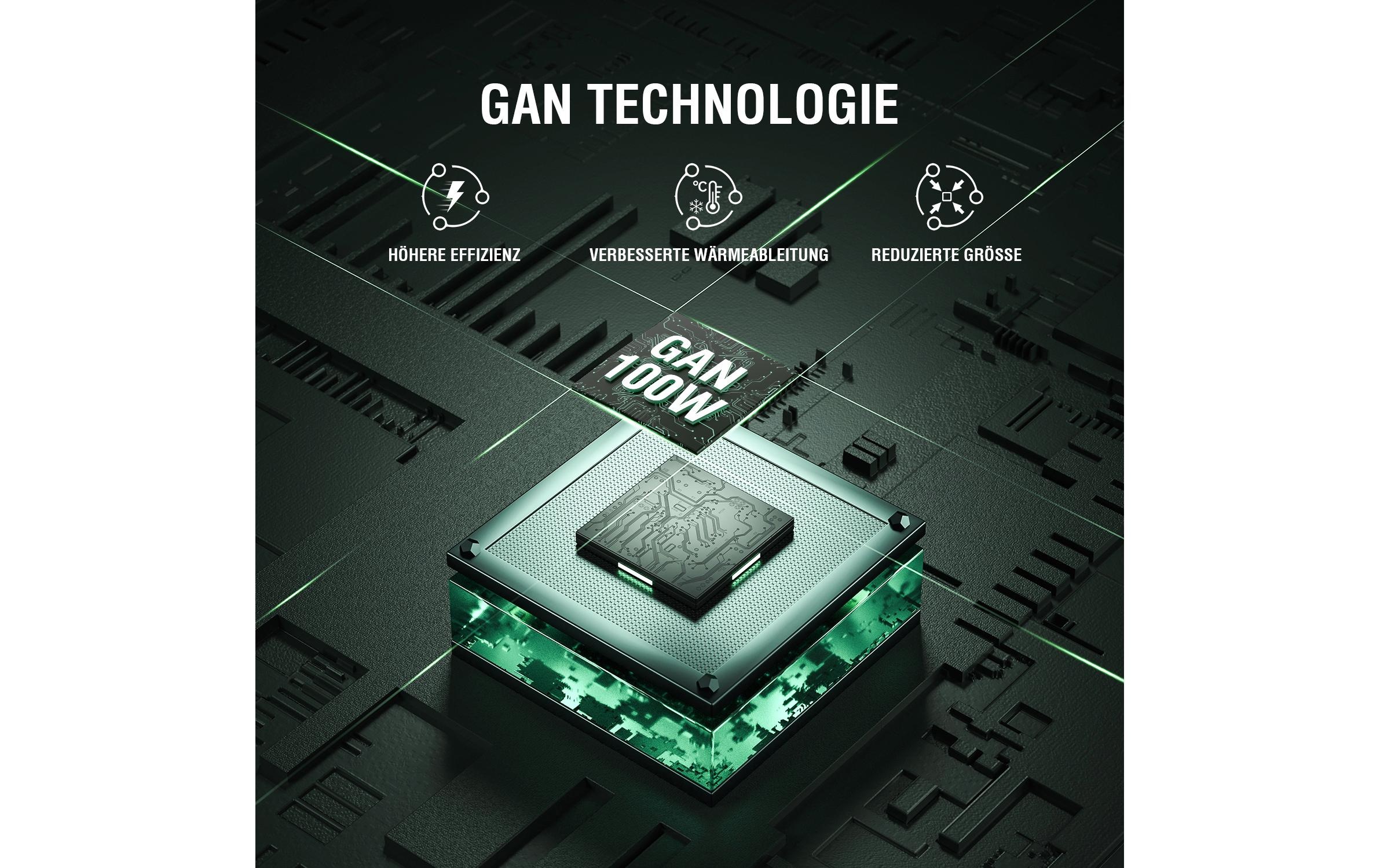4smarts Ladestation »GaN Screen 100W 3C+2A«