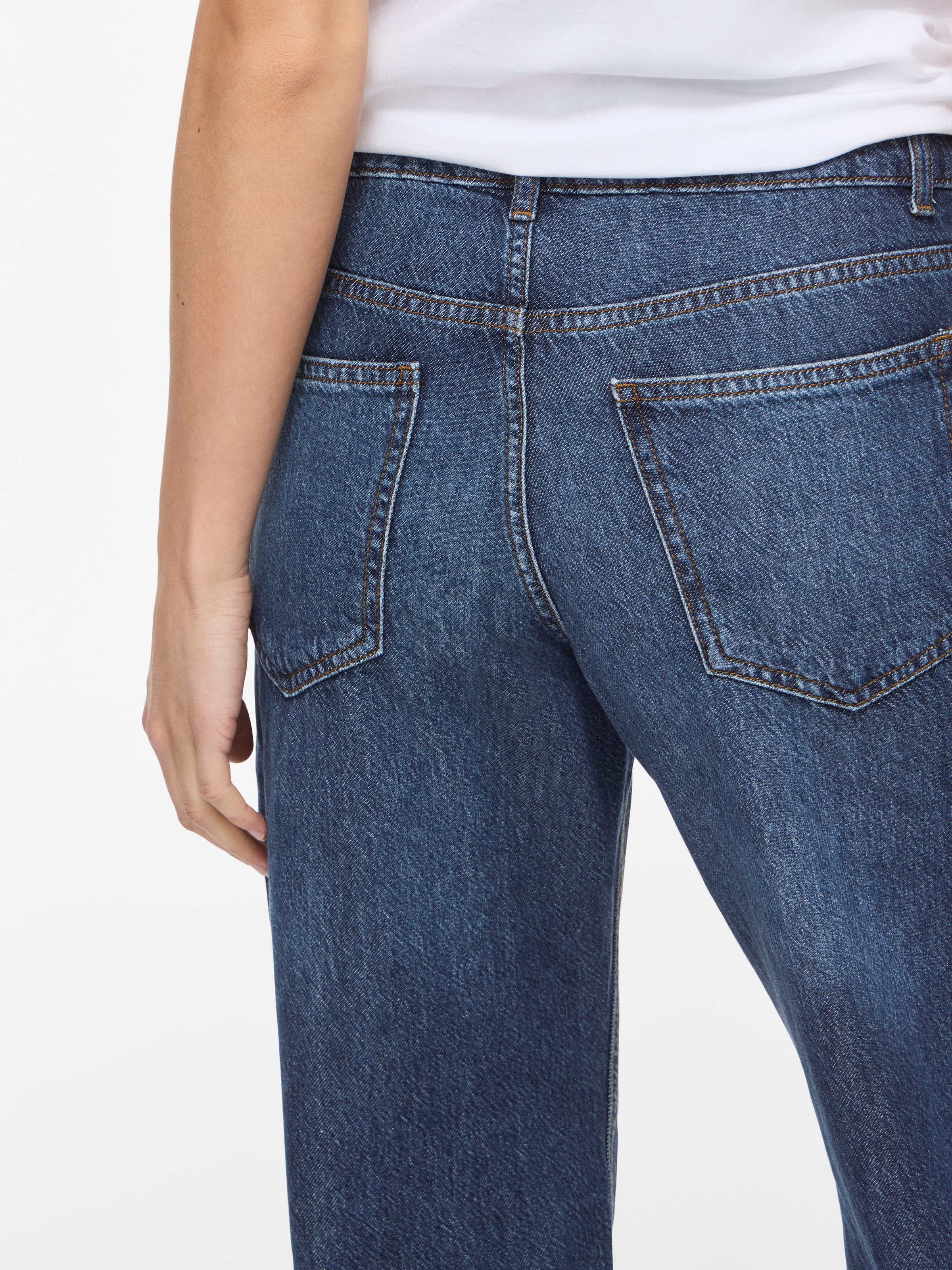 Vila Weite Jeans »VIPALMA RW WIDE JEANS DBD PAL20-NOOS« Baumwolle, regular waist, wide fit