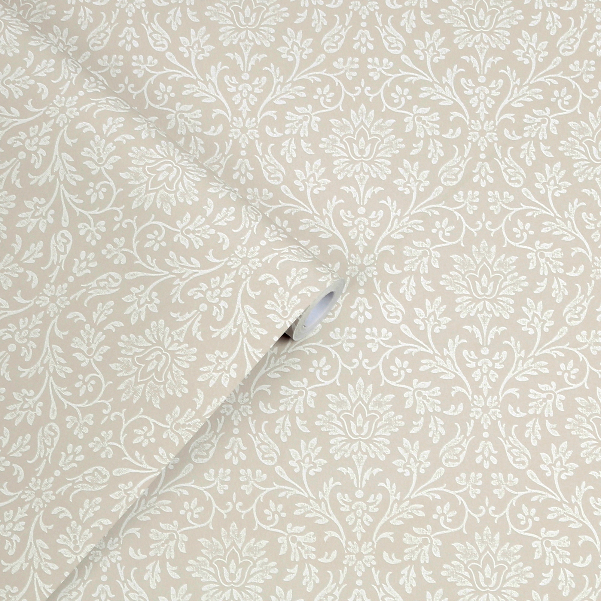 LAURA ASHLEY Vliestapete »Annecy Dove Grau«, botanisch, FSC® zertifiziert, mit lebhaftem Druck, 10 Meter Länge
