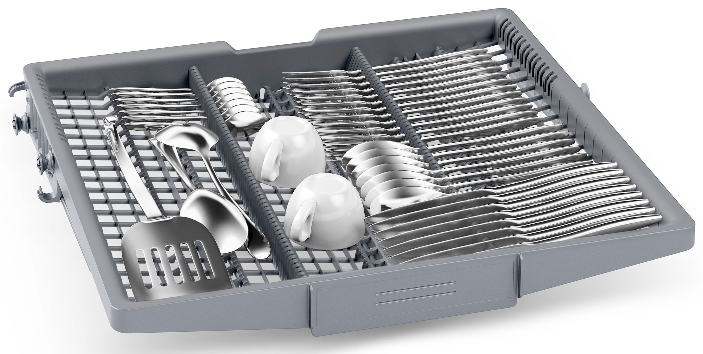 BOSCH vollintegrierbarer Geschirrspüler Serie 6 »SMV6ZCX16E« 14 Maßgedecke Time Light - Restzeit wird auf Küchenboden projiziert, flexible Körbe