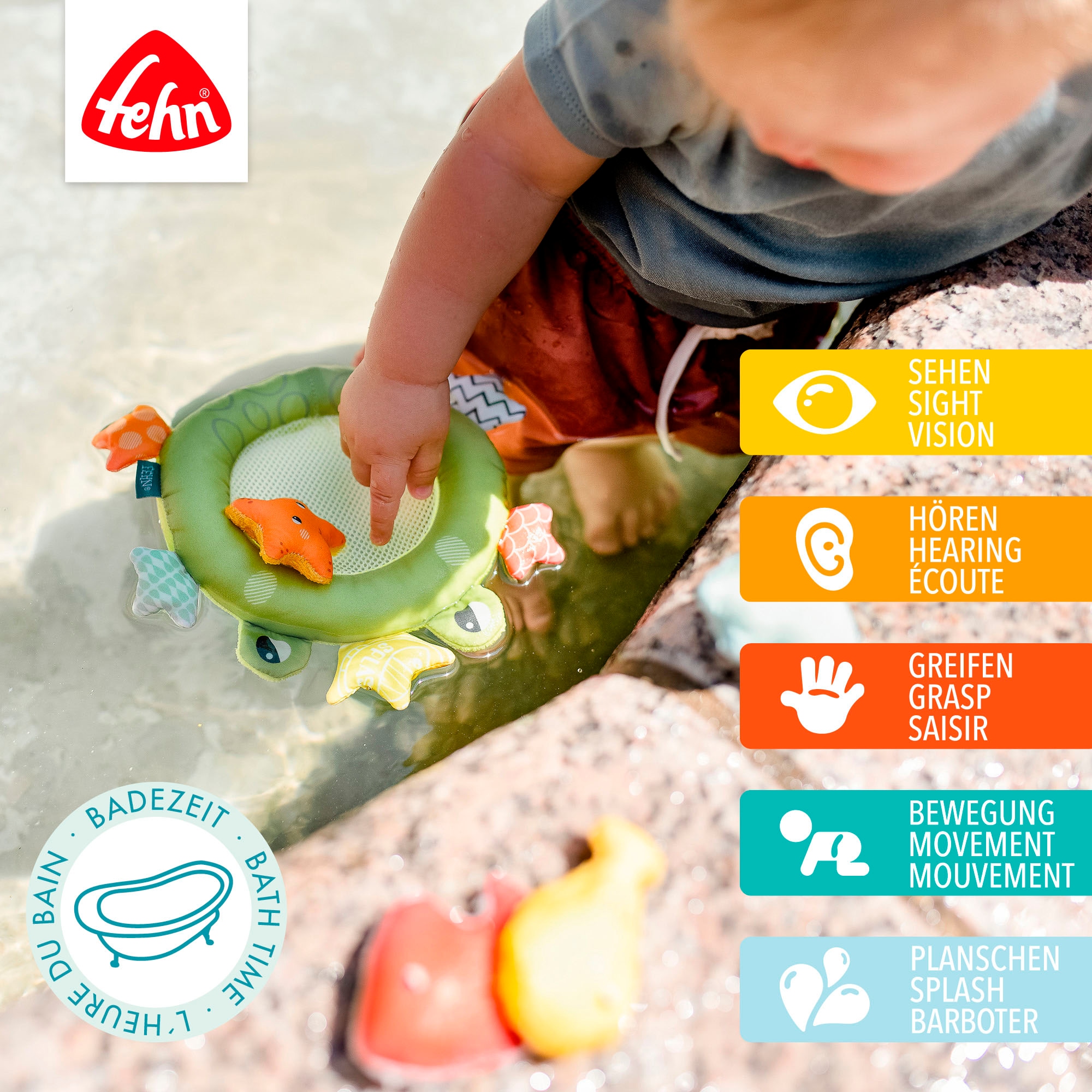 Fehn Badespielzeug »Plansch & Play, Badekescher Frosch«