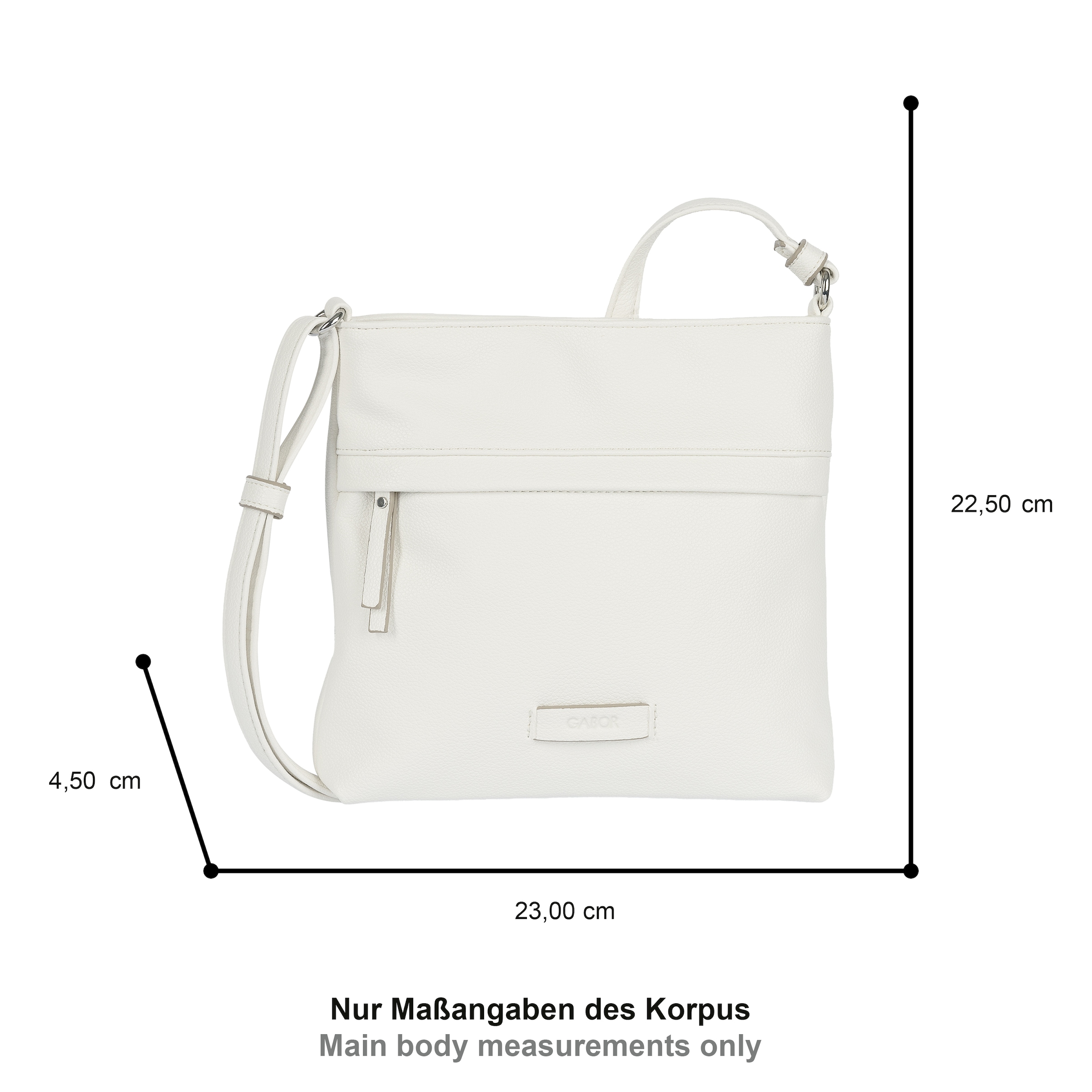 Gabor Umhängetasche »Faye« Damen Schultertasche mit Logoprägung