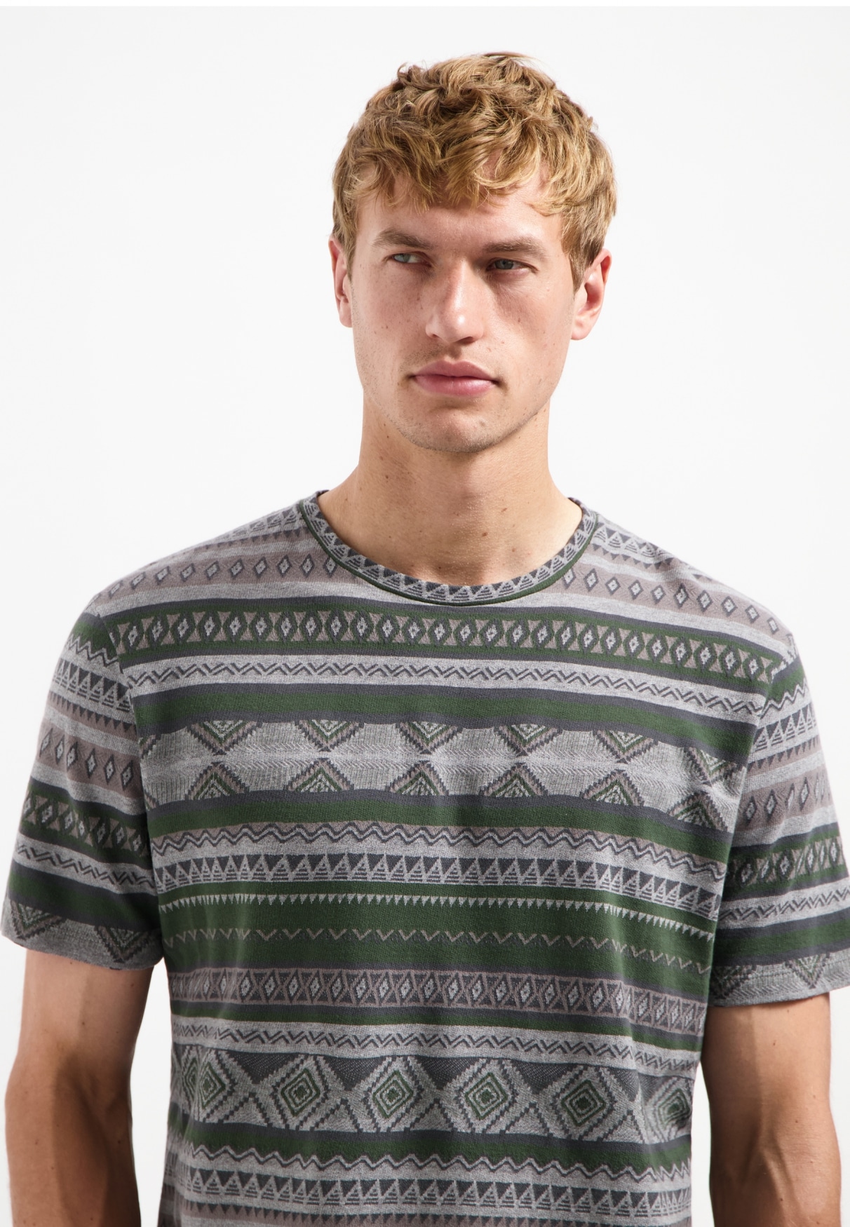 NO EXCESS T-Shirt »No Excess Jacquard-T-Shirt«