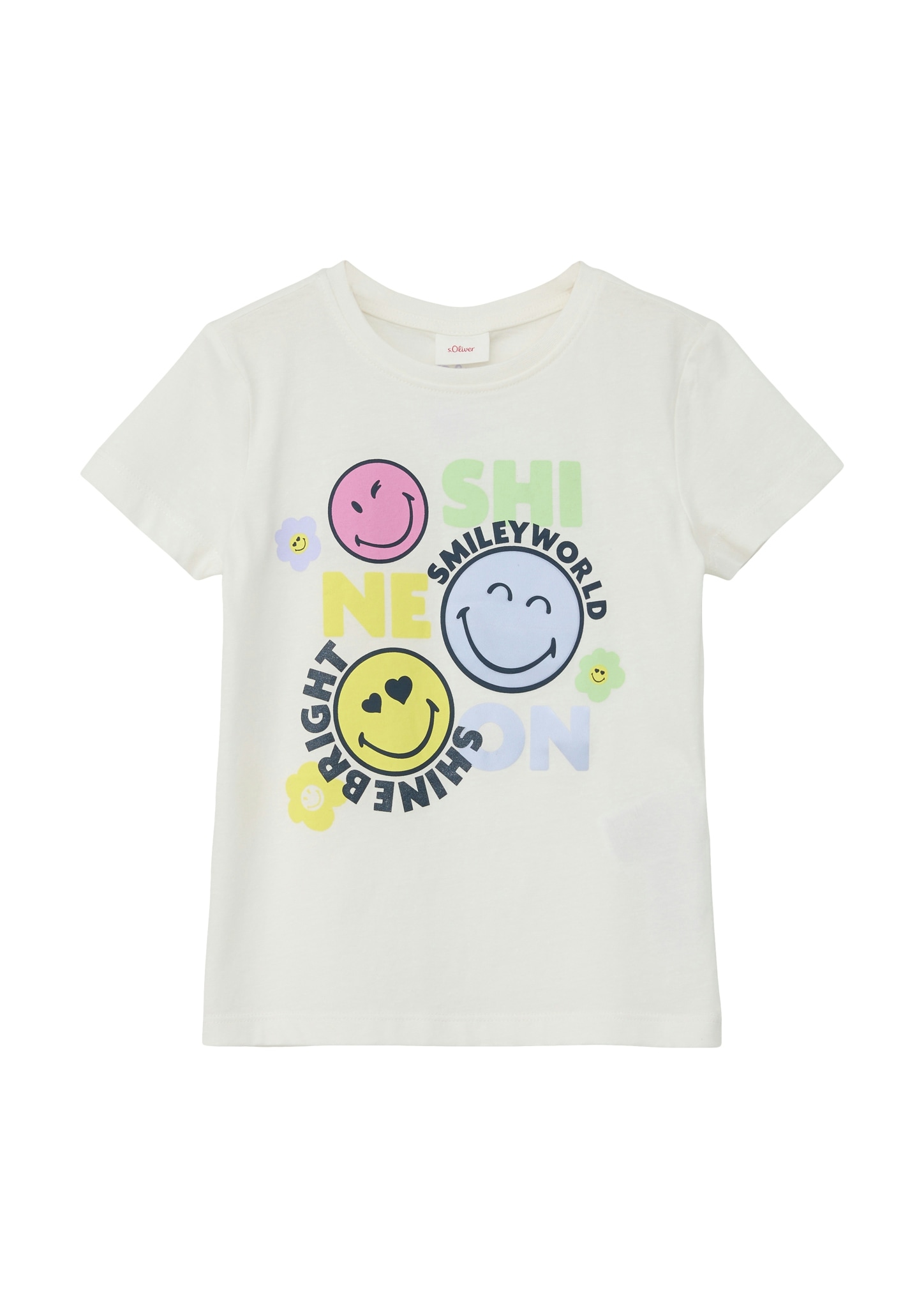 T-Shirt, mit Smiley®-Frontprint