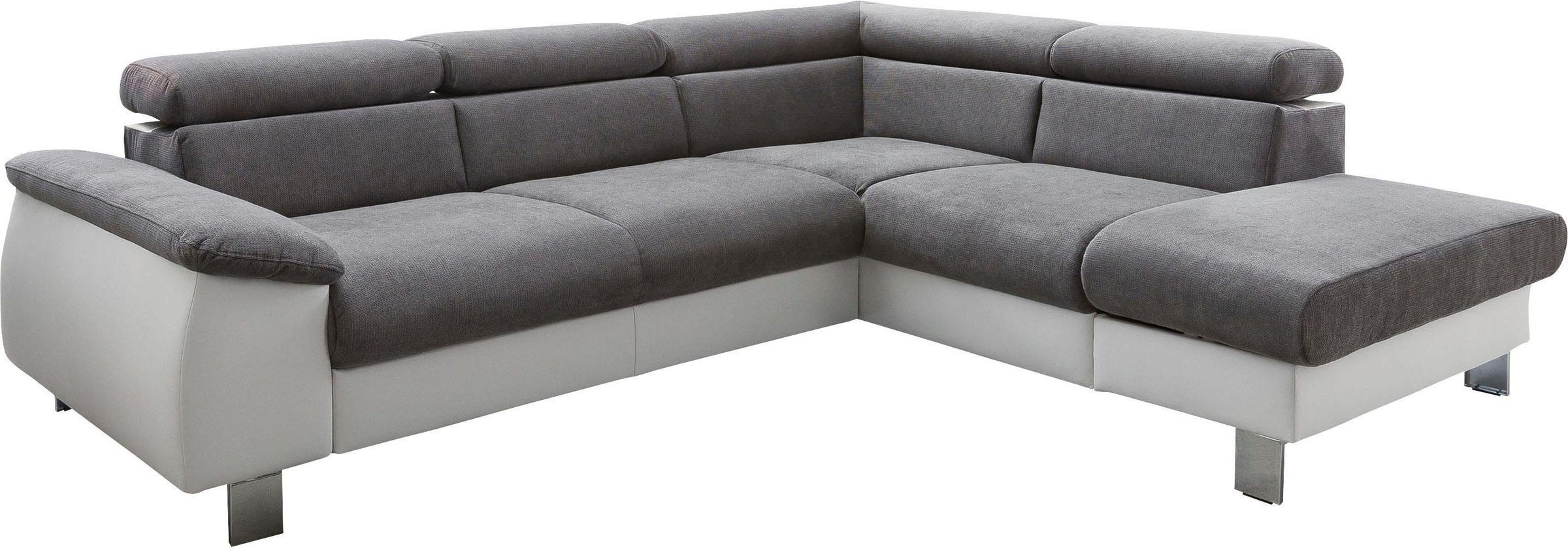 COTTA Ecksofa »Komaris L-Form, B: 249 cm« mit Kopfteilverstellung, optional günstig online kaufen