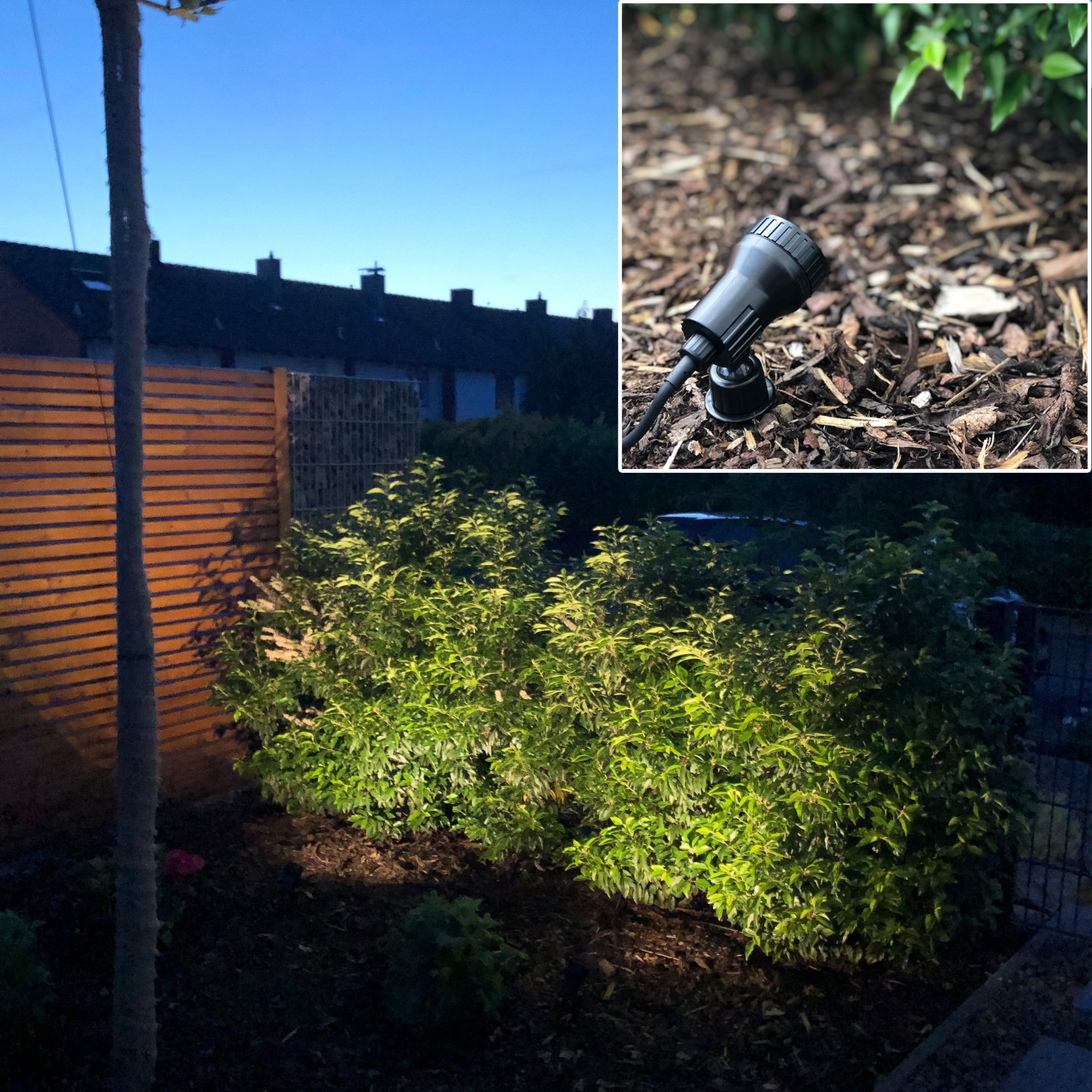B.K.Licht LED Gartenleuchte »Nima«, 2 flammig, Leuchtmittel GU10 | Leuchtmittel wechselbar, LED Gartenstrahler, Erdspieß, Außenstrahler, Spießstrahler, 2er SET