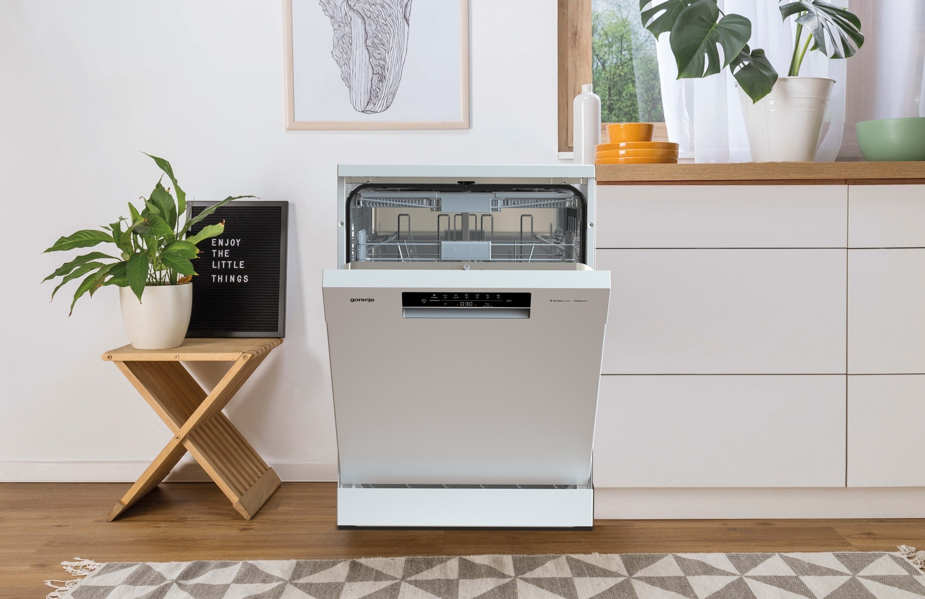 GORENJE Standgeschirrspüler »GS643C90W«, 16 Maßgedecke, TotalDry - auto. Türöffnung
