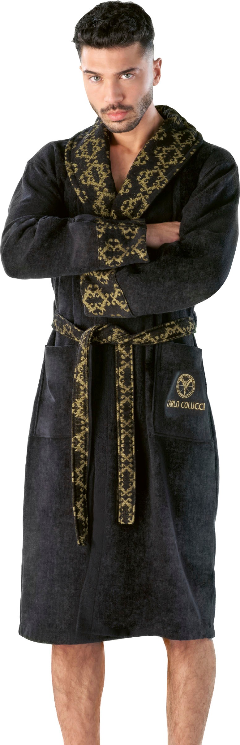 CARLO COLUCCI Herrenbademantel »Raffaele, ideal für Sauna & Spa, Hotelbadem günstig online kaufen
