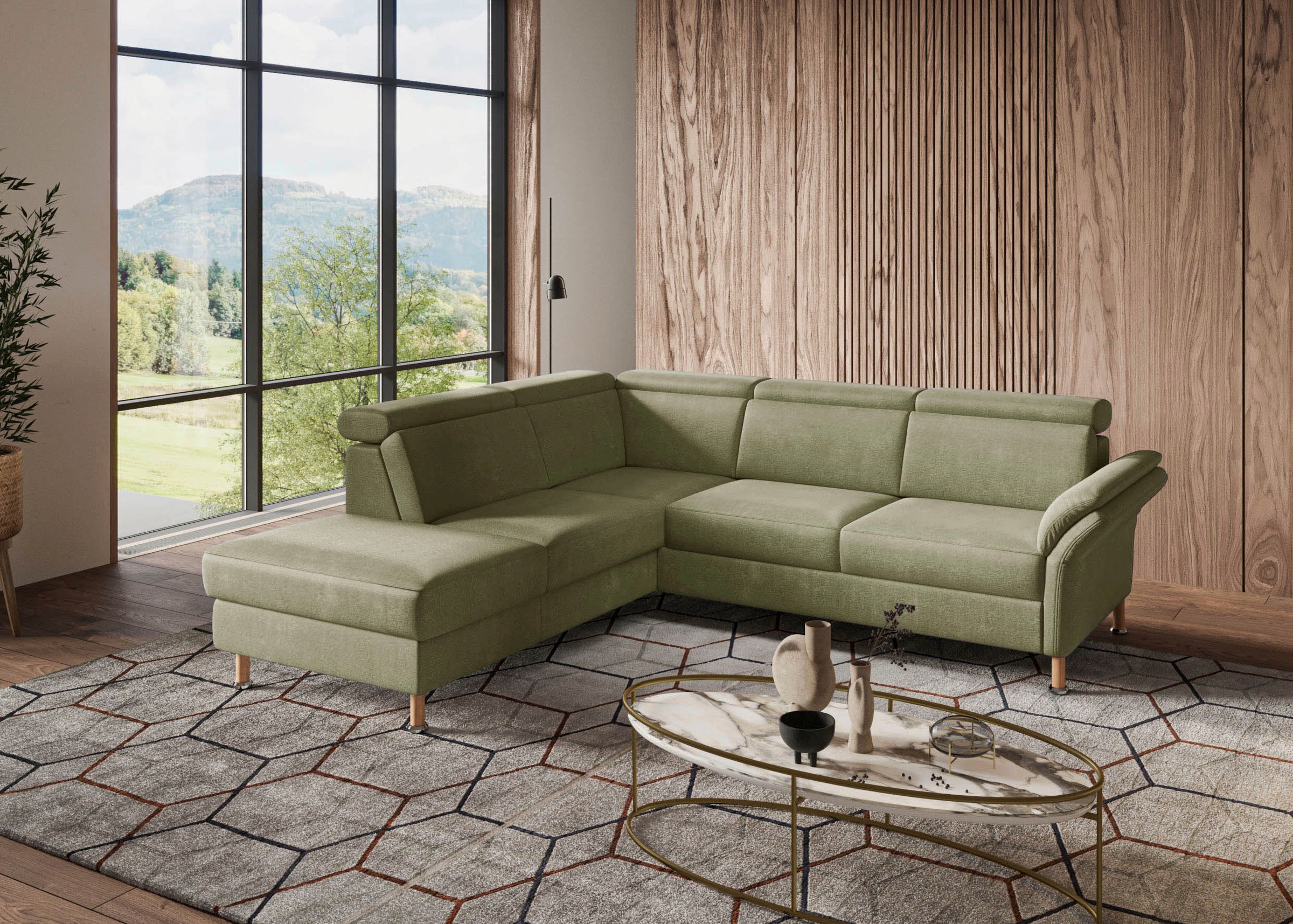 Home affaire Ecksofa »Calypso L-Form«, mit Relaxfunktion motorisch im Sofa 2,5- Sitzer