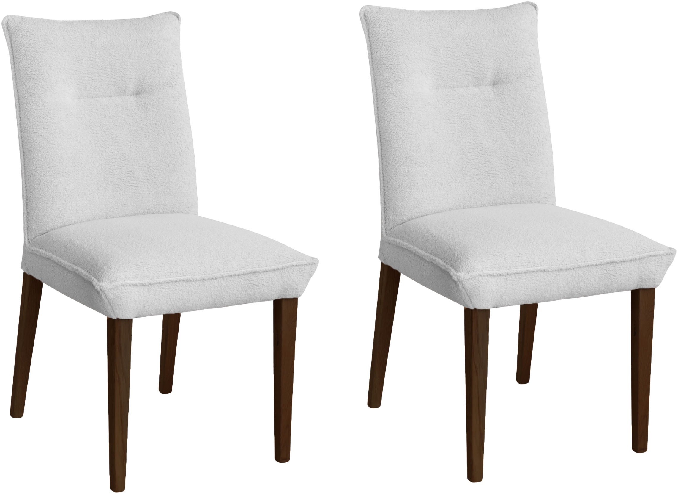 Home affaire 4-Fußstuhl »Atena« () Gestell aus Massivholz Buche, Bezug Tedd günstig online kaufen