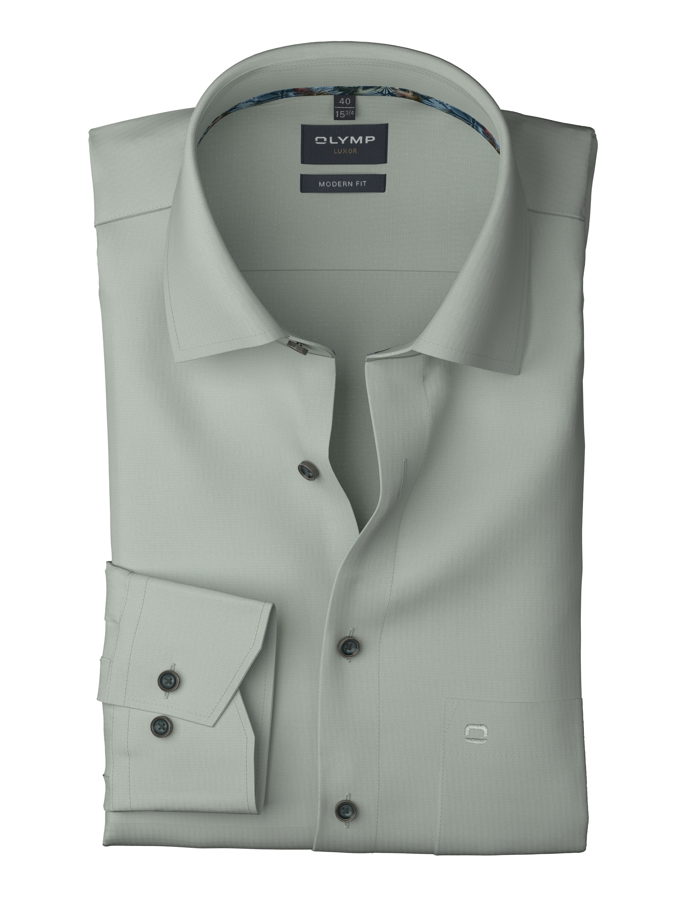 OLYMP Langarmhemd »Luxor modern fit«, Businesshemd, modern fit, New-Kentkragen