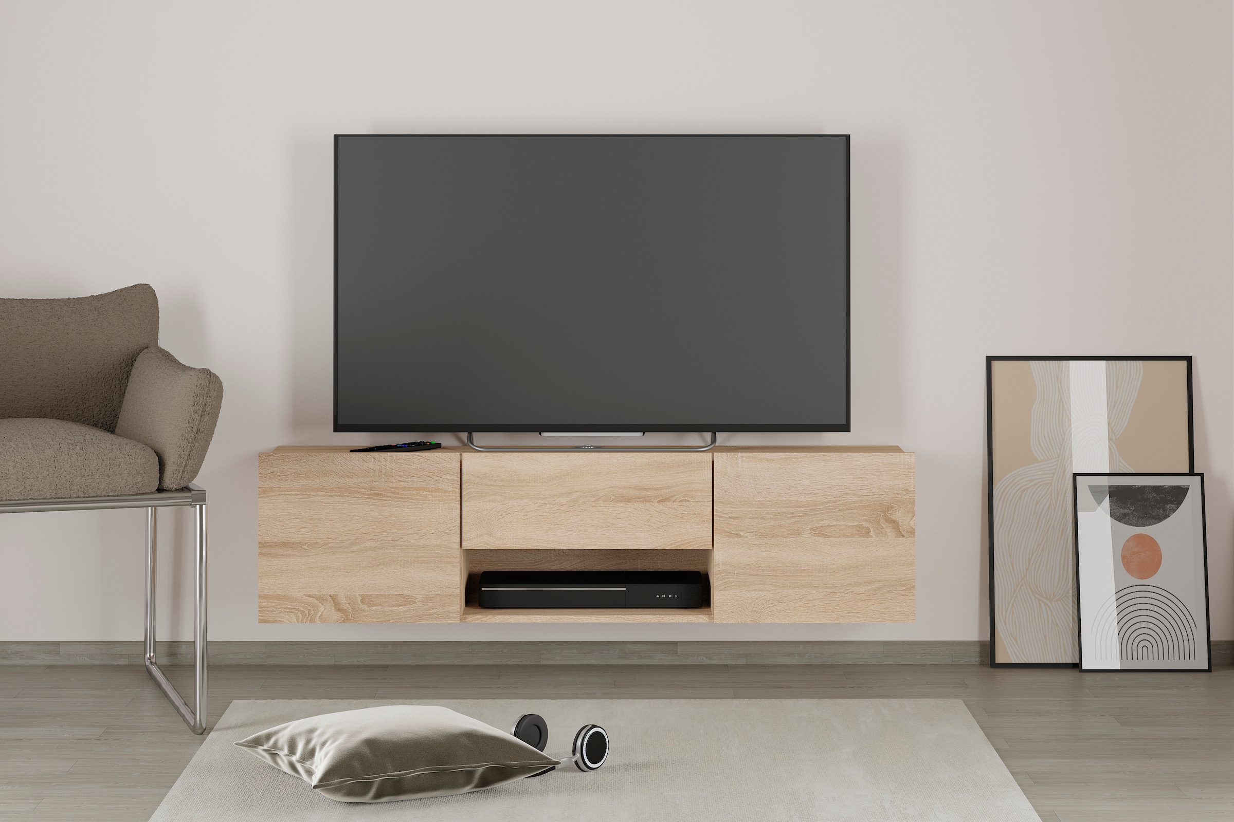 FMD TV-Board »Brighton«, Breite 140 cm, mit und ohne Schublade