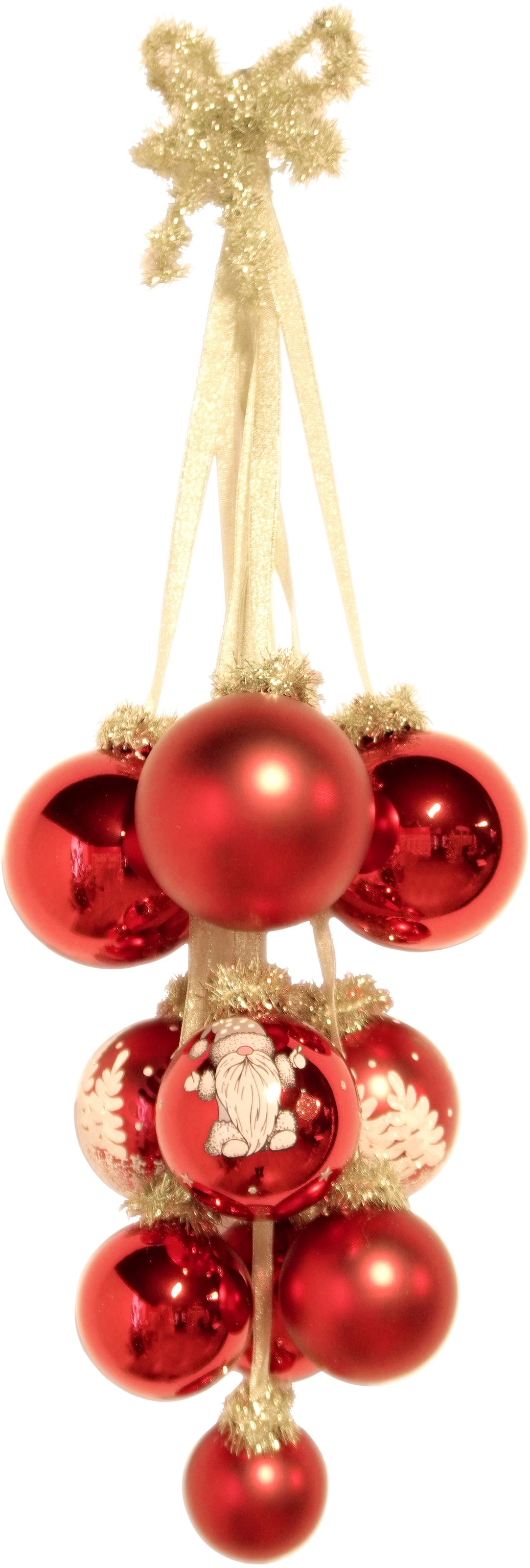 Krebs Glas Lauscha Christbaumschmuck »Glaskugel-Gehänge« Christbaumschmuck aus Glas, handgefertigt, Glaskugel Gehänge