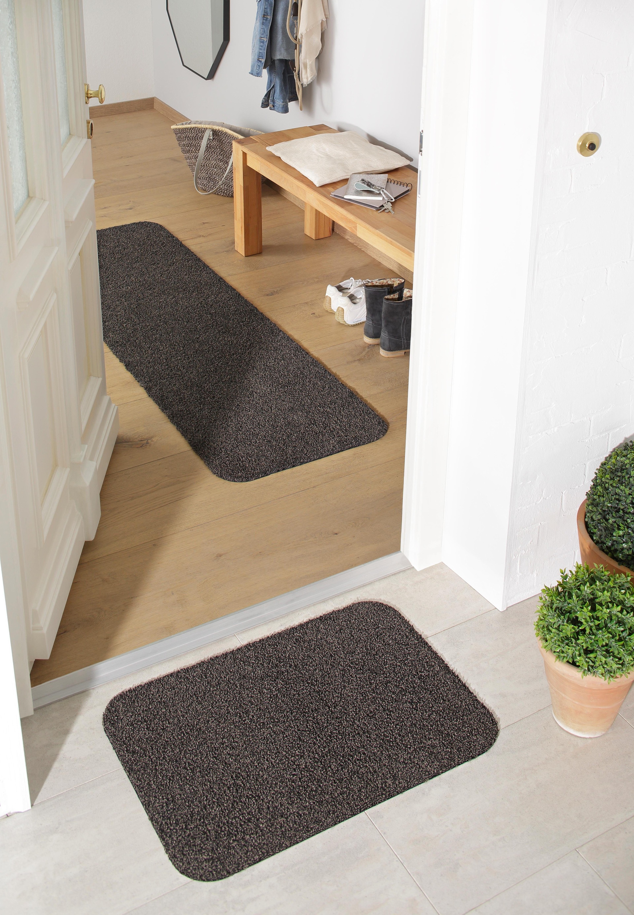 my home Fußmatte »Willa«, rechteckig, 9 mm Höhe, In- und Outdoor geeignet, günstig online kaufen