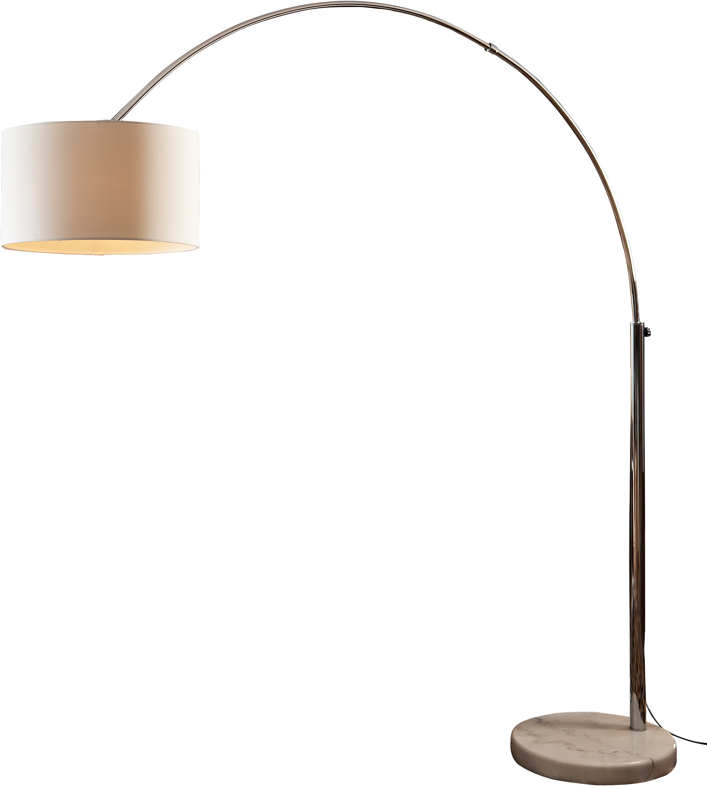 SalesFever Bogenlampe »Peteris«, 1 flammig-flammig, mit Dimmschalter,echter  Marmorfuß auf Raten kaufen