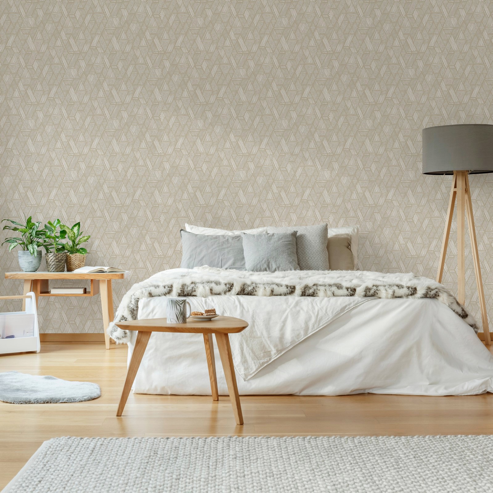 WOW Vliestapete »Ethnic stitch Naturel«, FSC® zertifiziert, mit lebhaftem D günstig online kaufen