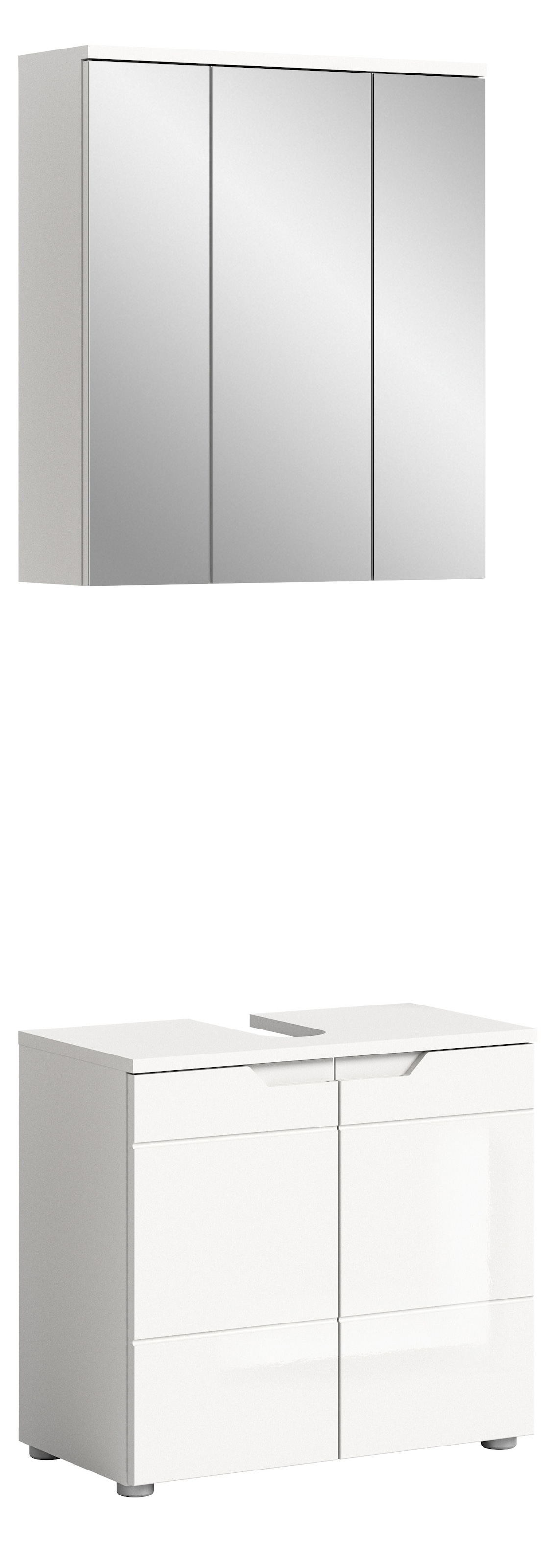 INOSIGN Badmöbel-Set »CAPRI, 2-teilig, mit eingefasster Griffmulde, bestehe günstig online kaufen