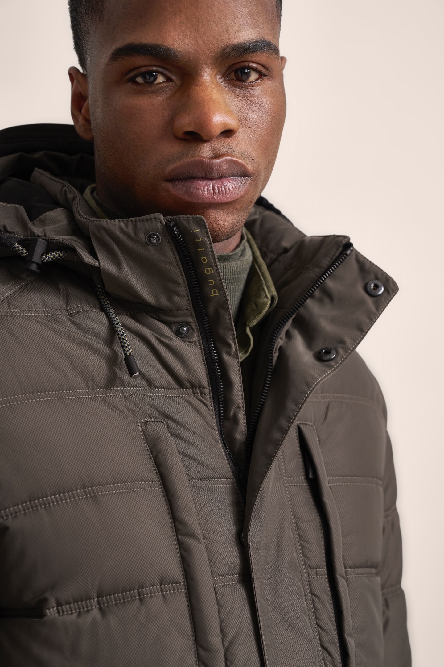 bugatti Langjacke, mit Kapuze, mit abtrennbarer Kapuze