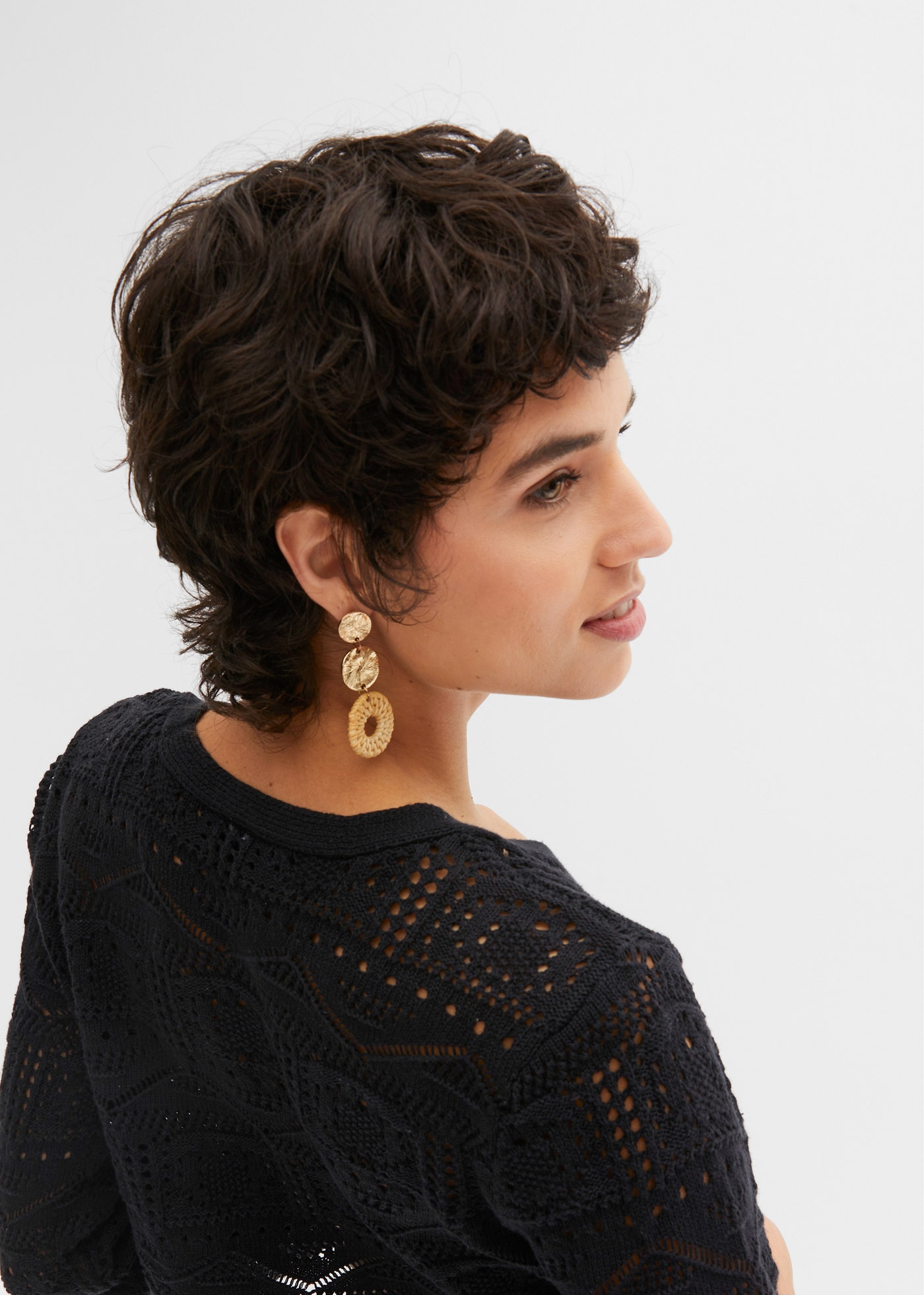 bonprix »Ajour-Bolero« bequeme Passform, 3/4-Ärmel, Ajour-Bolero
