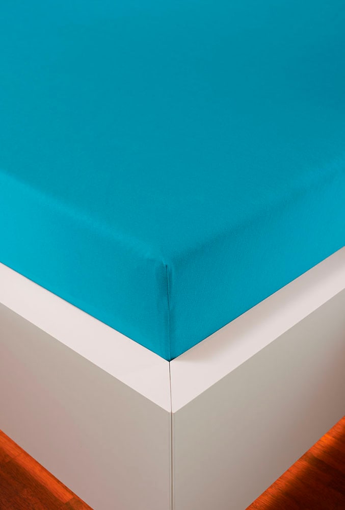 bellana Spannbettlaken »Jersey-Elasthan Aqua in Gr. 90x200, 140x200 oder 180x200 cm«, aus Baumwolle, für Matratzen bis 35 cm Höhe, Bettlaken, Spannbetttuch