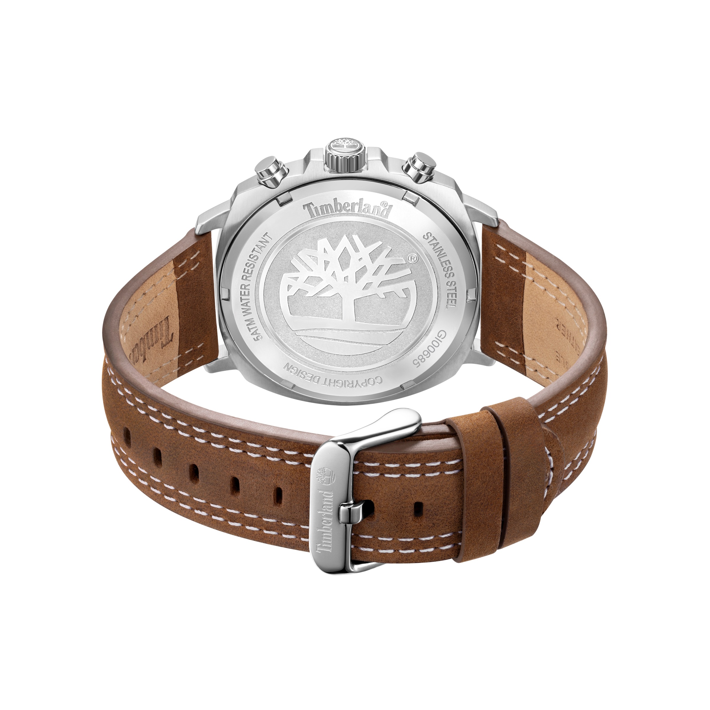 Timberland Chronograph »Denny's Bay« Quarzuhr, Armbanduhr, Herrenuhr, Lederarmband, analog, Tag