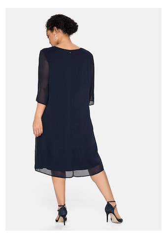 Sheego Cocktailkleid »sheego Kleid«, im Layerlook, aus Chiffon und Viskose kaufen