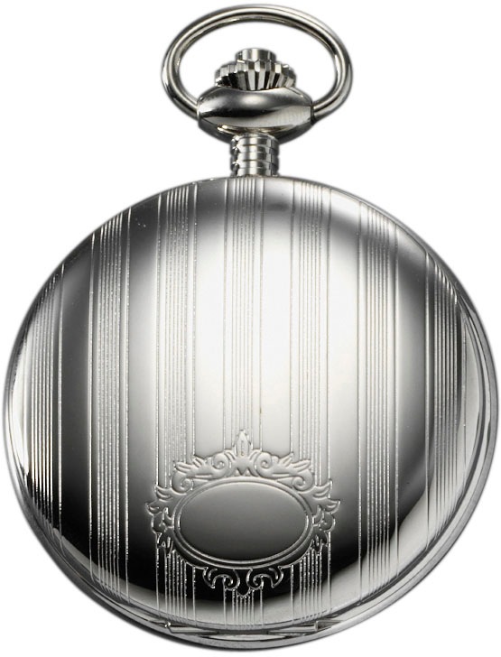 Regent Taschenuhr »P737-19527740«, (Set, 2 tlg., mit dazu passender Kette), Quarzuhr, Herrenuhr, Datum, Acrylglas, Geschenkidee