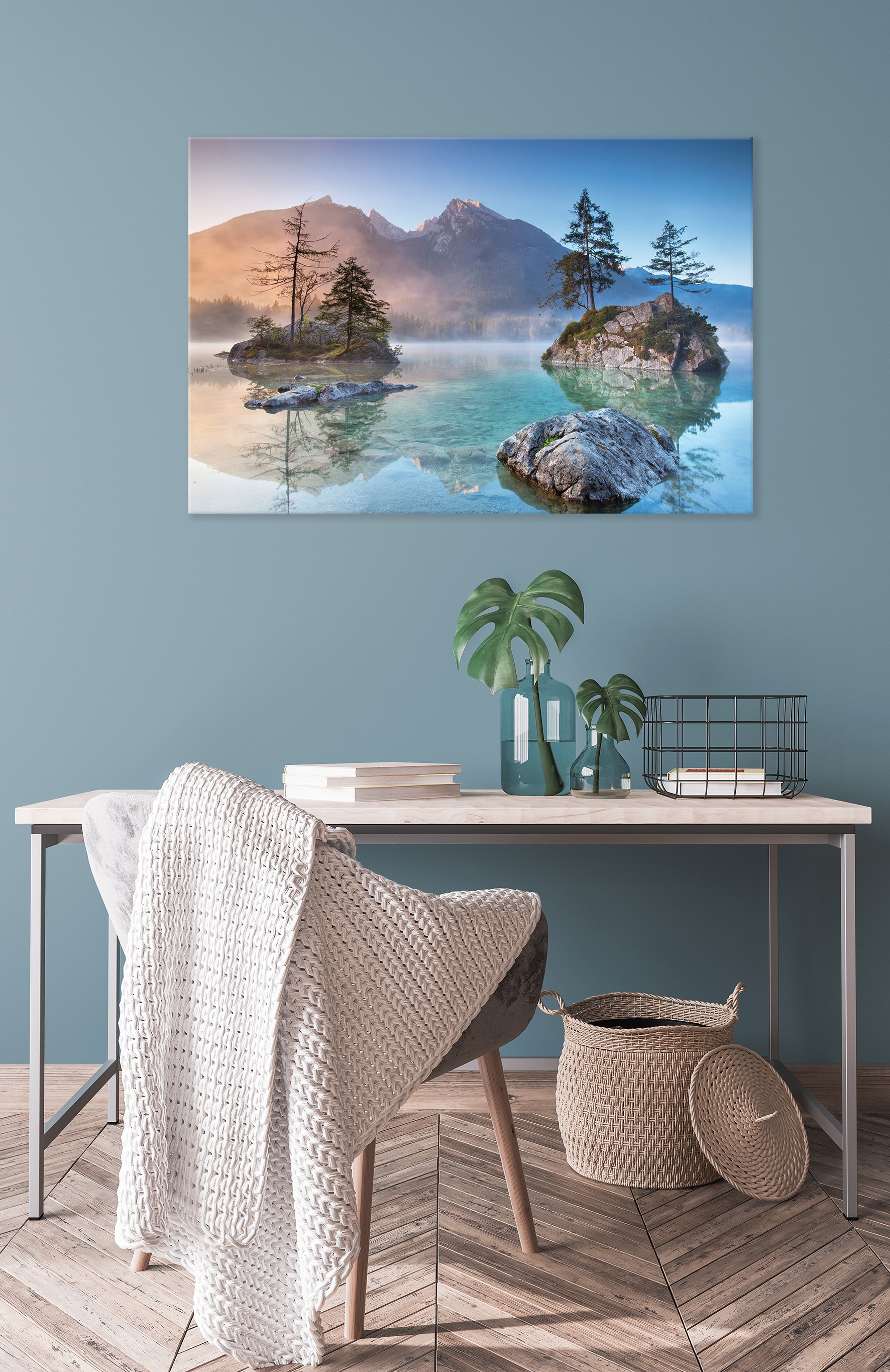 Bönninghoff Leinwandbild »See«, See, (1 St.), BxH: 90x60 cm günstig online kaufen