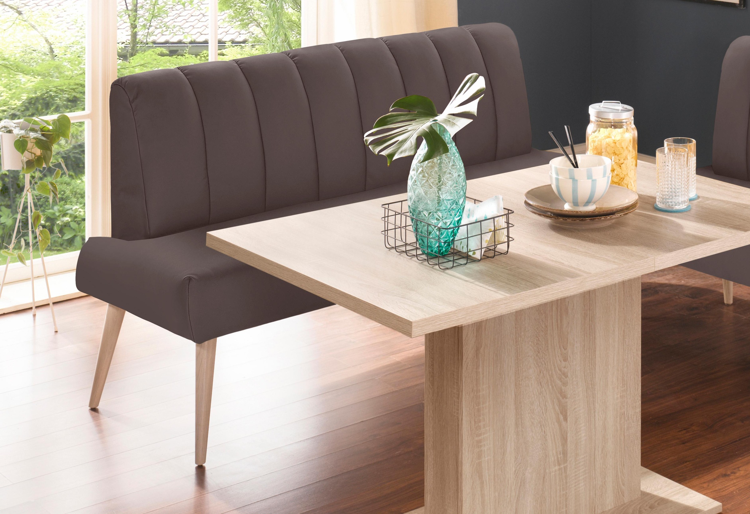 exxpo - sofa fashion Sitzbank "Costa, moderne Rückensteppung, bequem und el günstig online kaufen