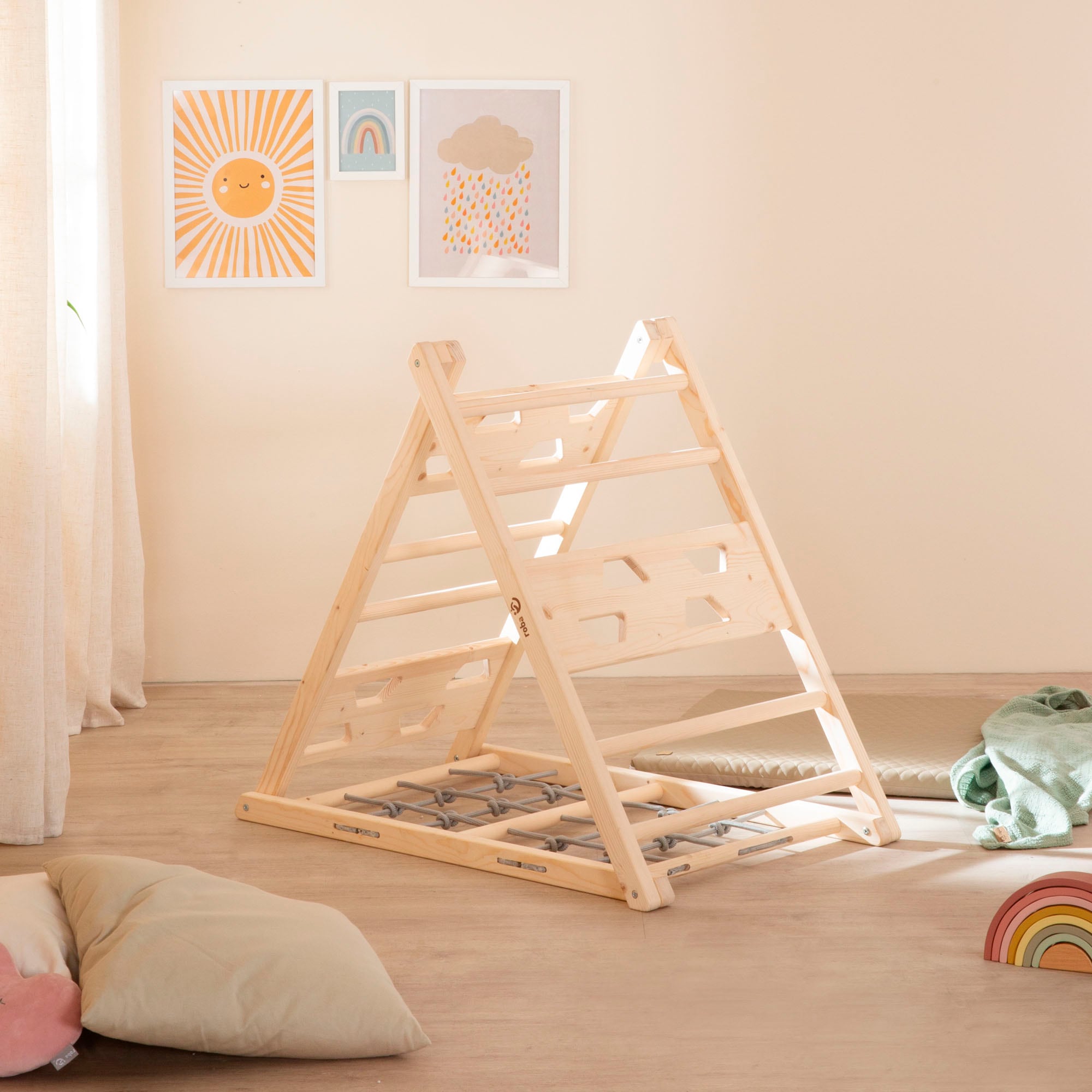 roba® Klettergerüst »Montessori Kletterdreieck« Belastbar bis 50 kg