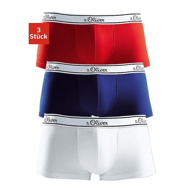 s.Oliver Boxershorts, (Packung, 3 St.), schöne Retro Pants in Hipster-Form  online kaufen