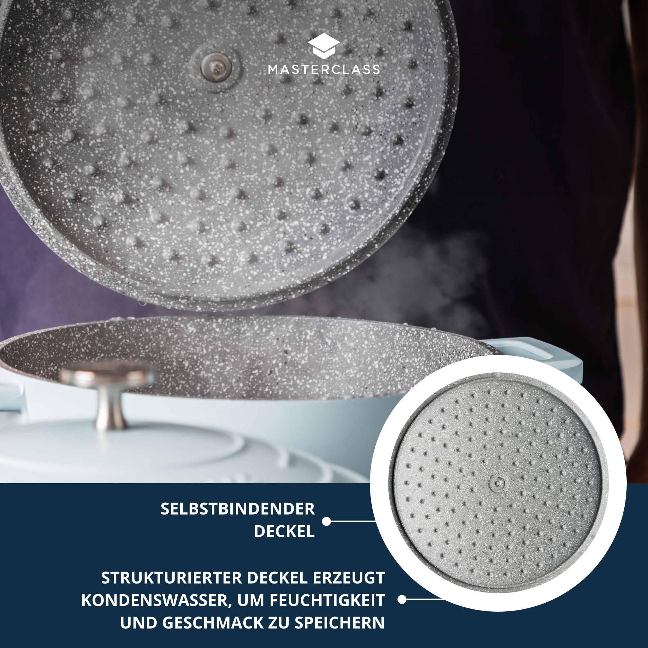 Master Class Kasserolle »MasterClass«, Aluminiumguss, 5 Liter, rund, ultraleicht, kratzfeste Antihaftbeschichtung, Induktion