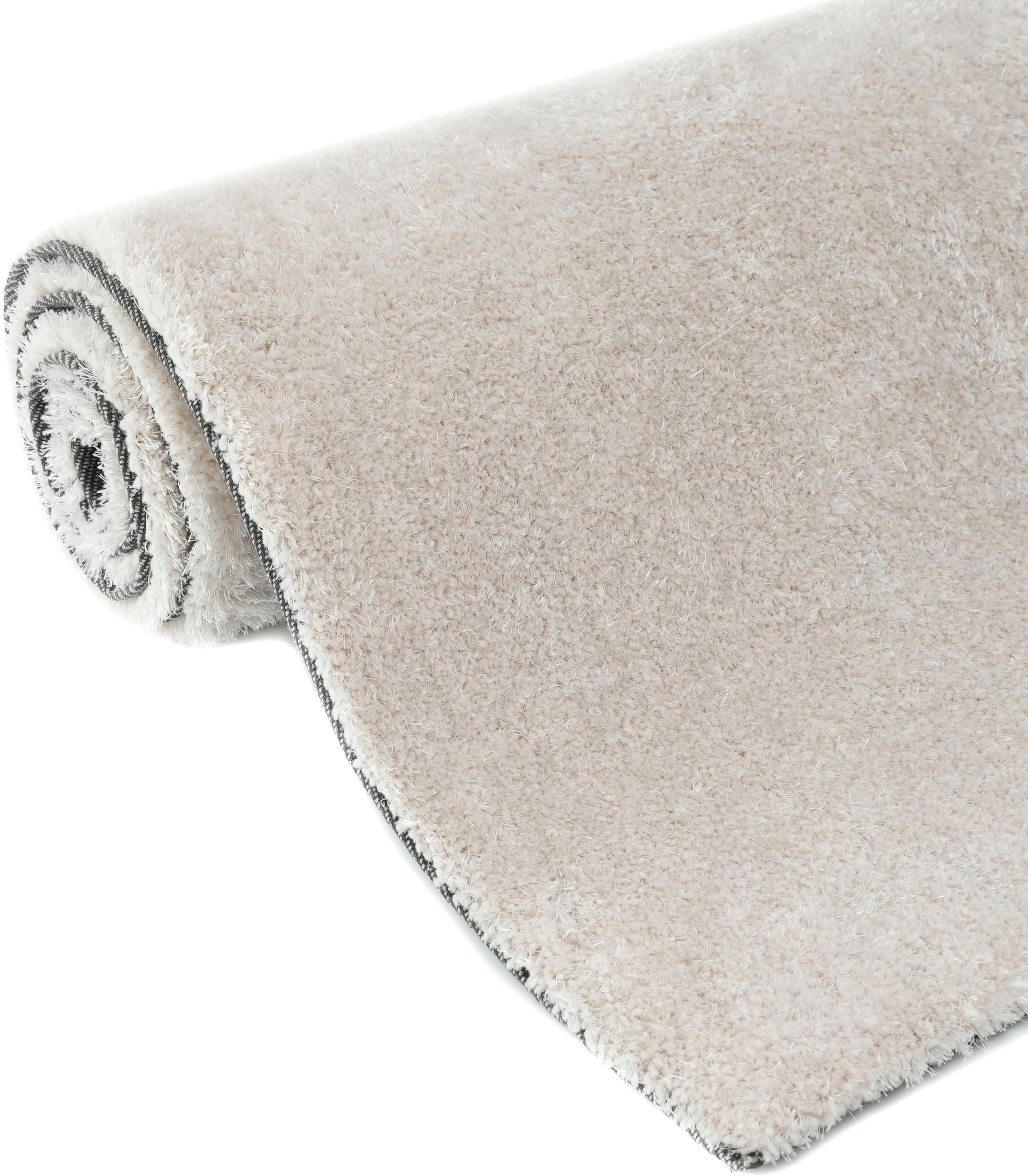 my home Hochflor-Teppich »Dana light, besonders weich, Mikrofaser Teppiche«, rechteckig, 25 mm Höhe, uni, leichter Glanz, Wohnzimmer, Schlafzimmer, Esszimmer