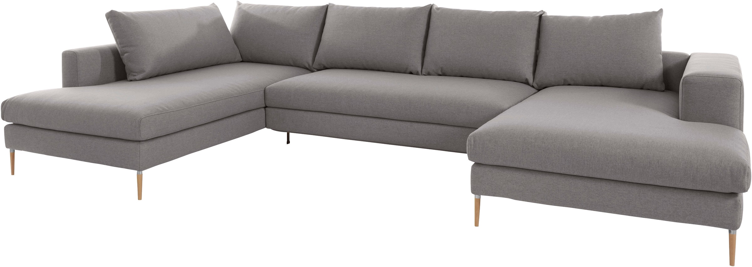 OTTO products Wohnlandschaft »Finnja, viel Platz, wahlweise Bettfunktion und Bettkasten, U-Form«