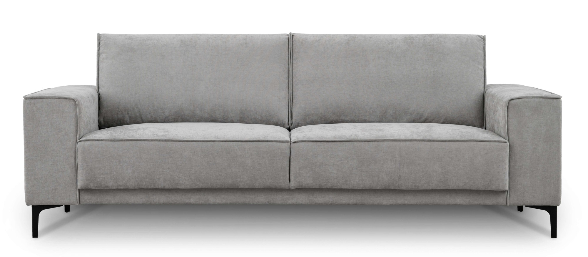Places of Style 3-Sitzer »3er Sofa Oland, Struktur, Flachgewebe, Luxus-Microfaser, Boucle«, 224 cm, Wellenunterfederung, Skandi-Design, Metallfüße