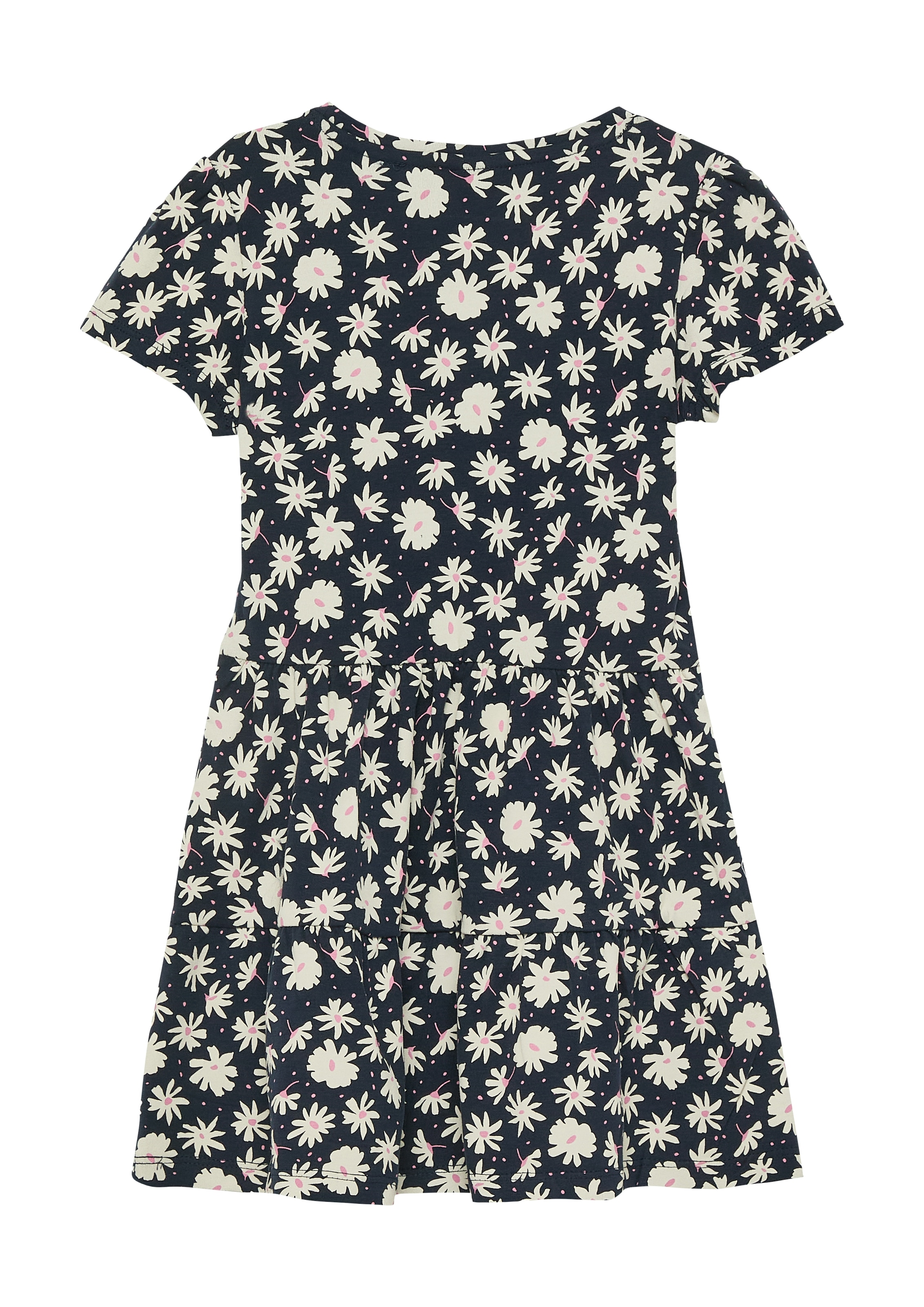 s.Oliver Junior Jerseykleid Stufenkleid mit All-over-Print