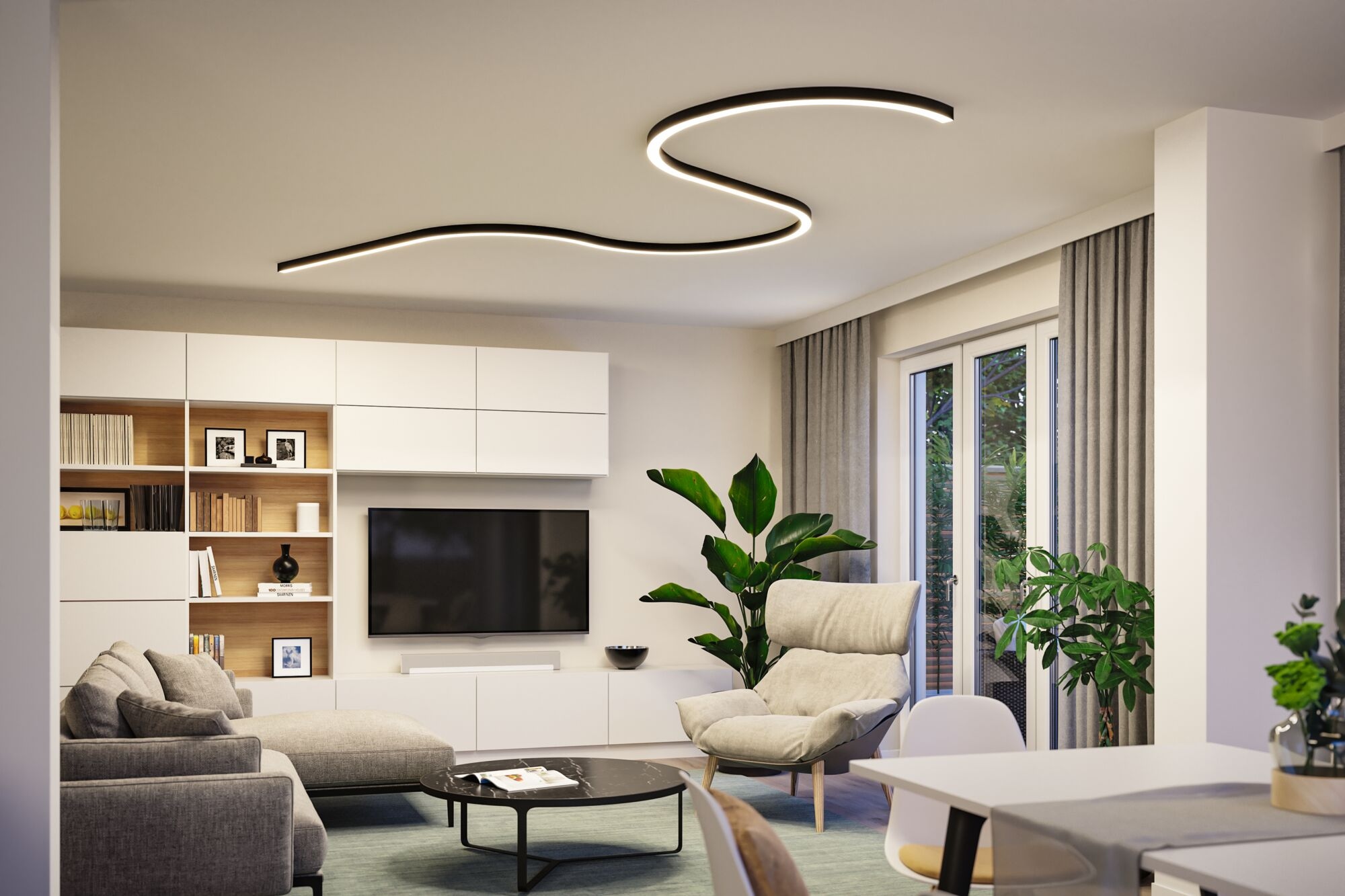 Paulmann Schienensystem-Leuchten »Linion Lichtkanal 90 ° 2x750lm 3000K«
