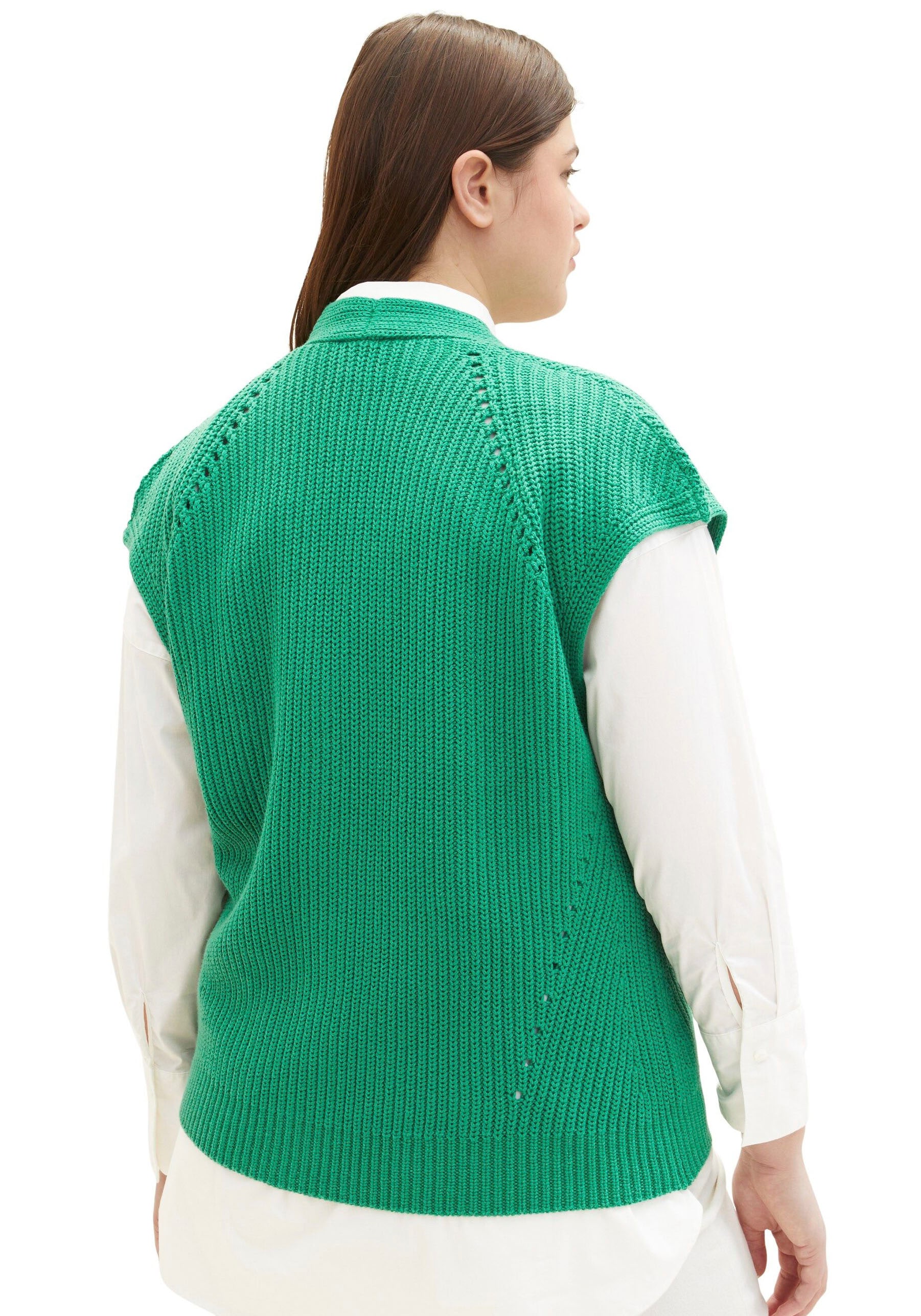 TOM TAILOR PLUS Pullunder, mit V-Ausschnitt