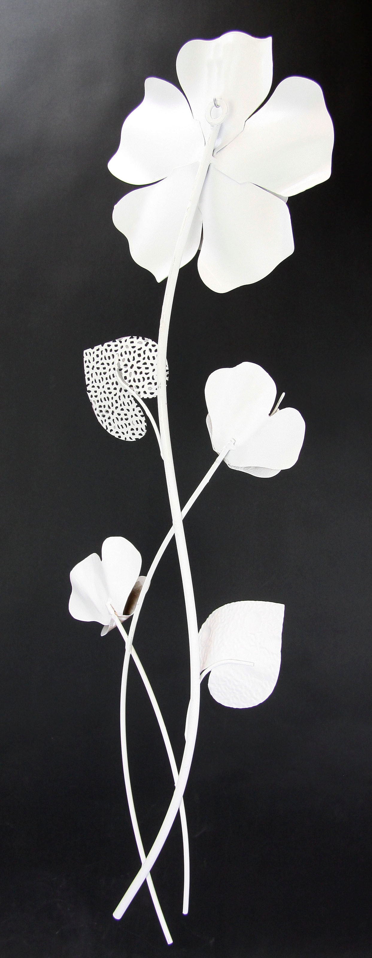 »Metallbild Blumen«, bestellen Metall, I.GE.A. Wandskulptur Wanddeko, online Wandbild